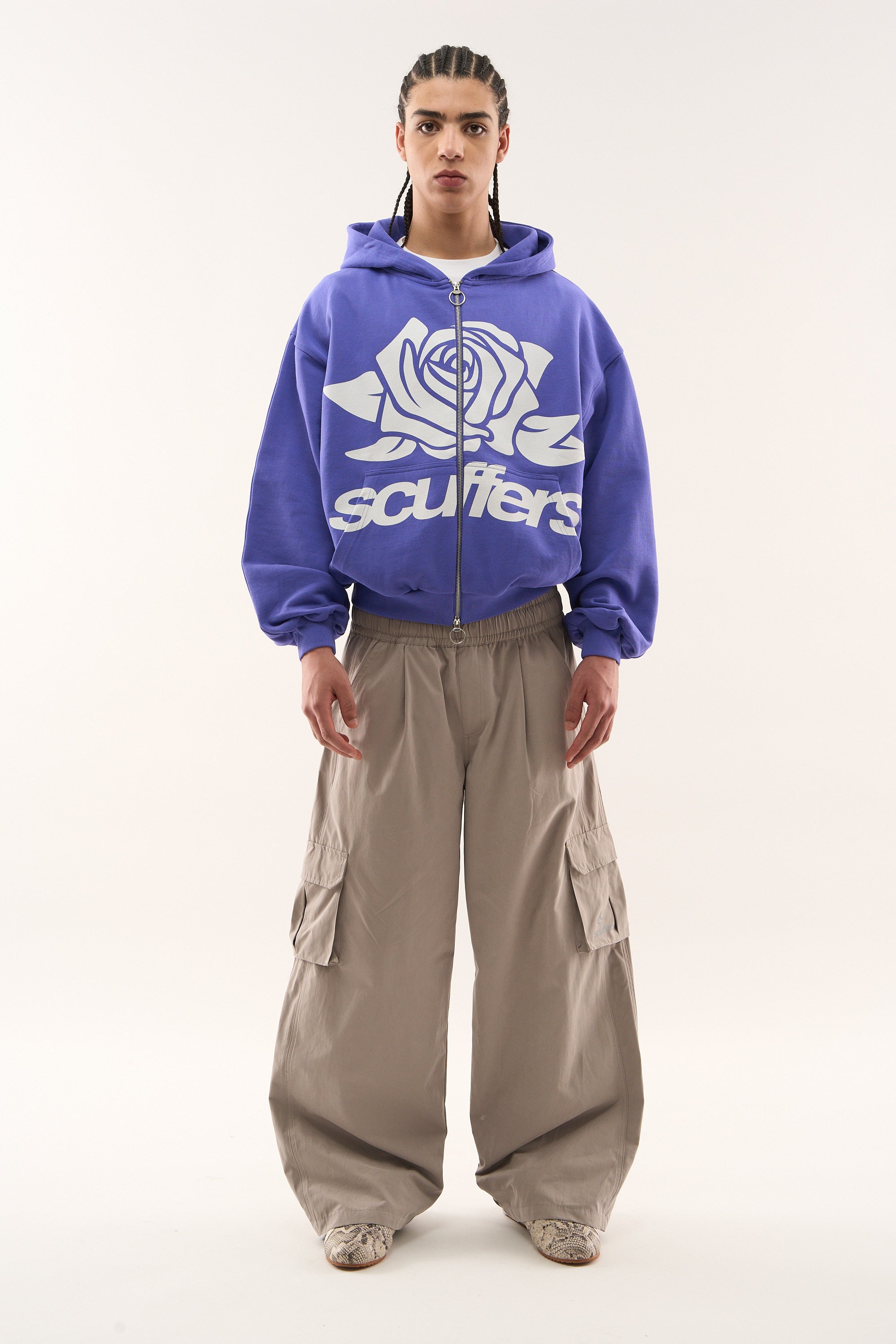 Cremallera morada clara para niña