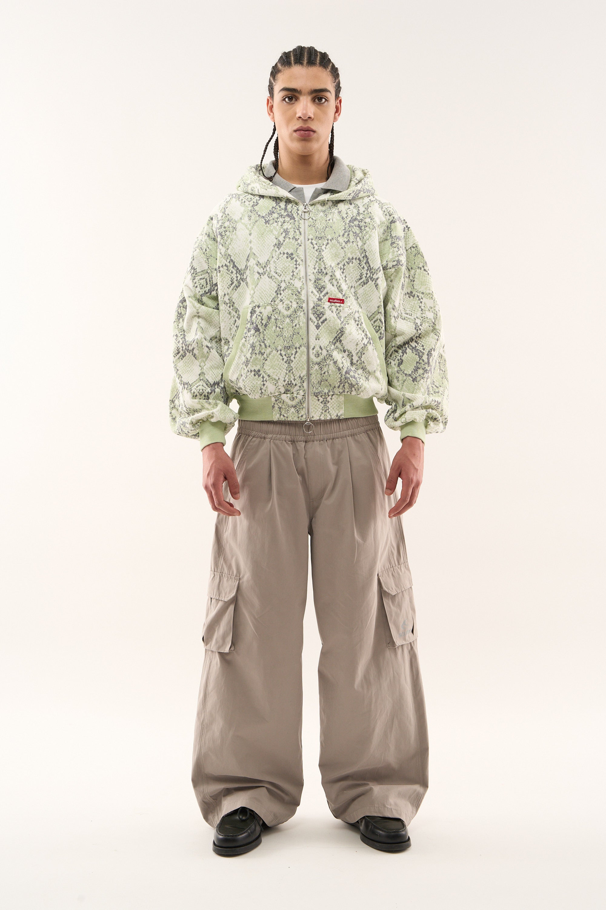 Cremallera de serpiente verde SCFF