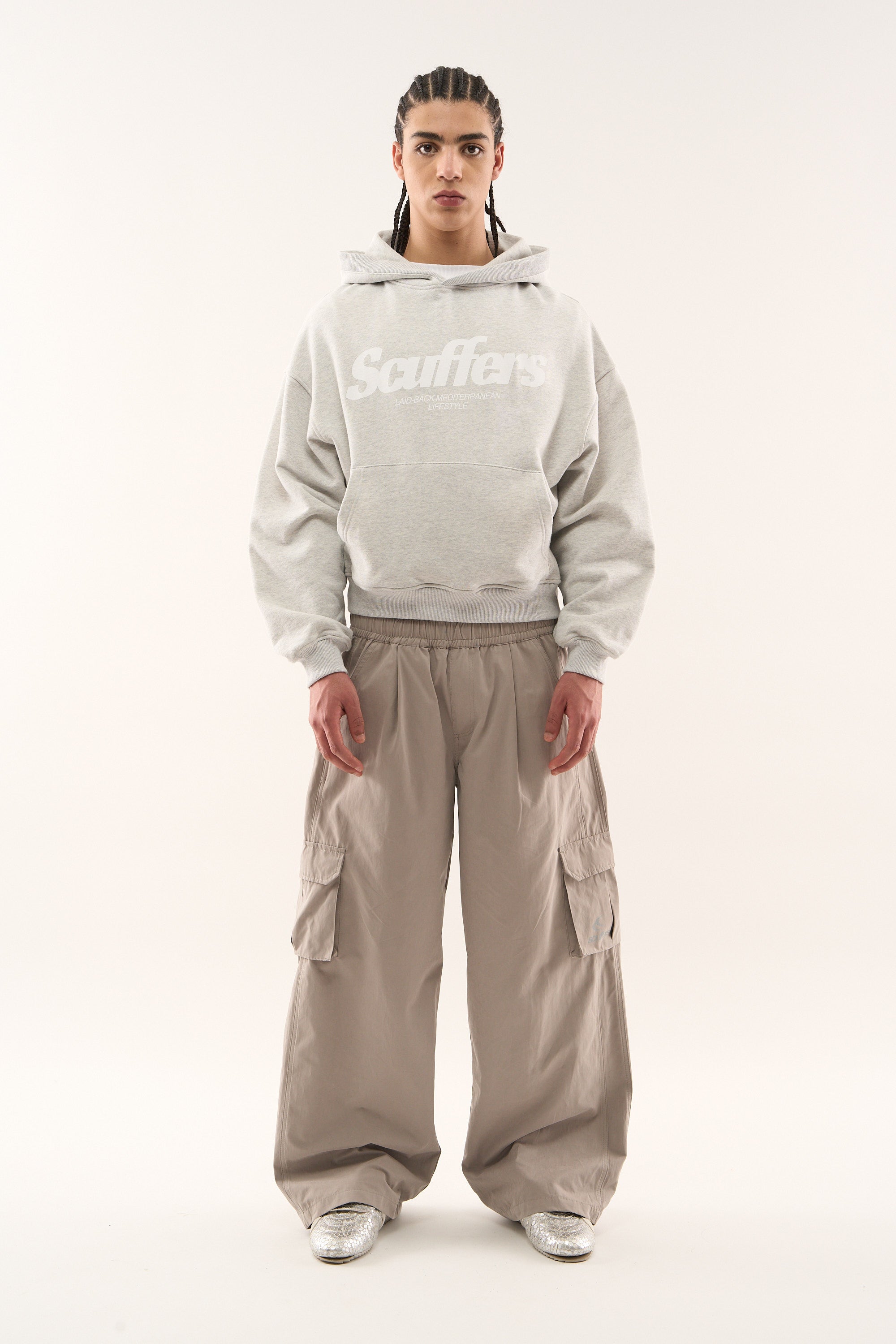 Sudadera con capucha Pop gris claro