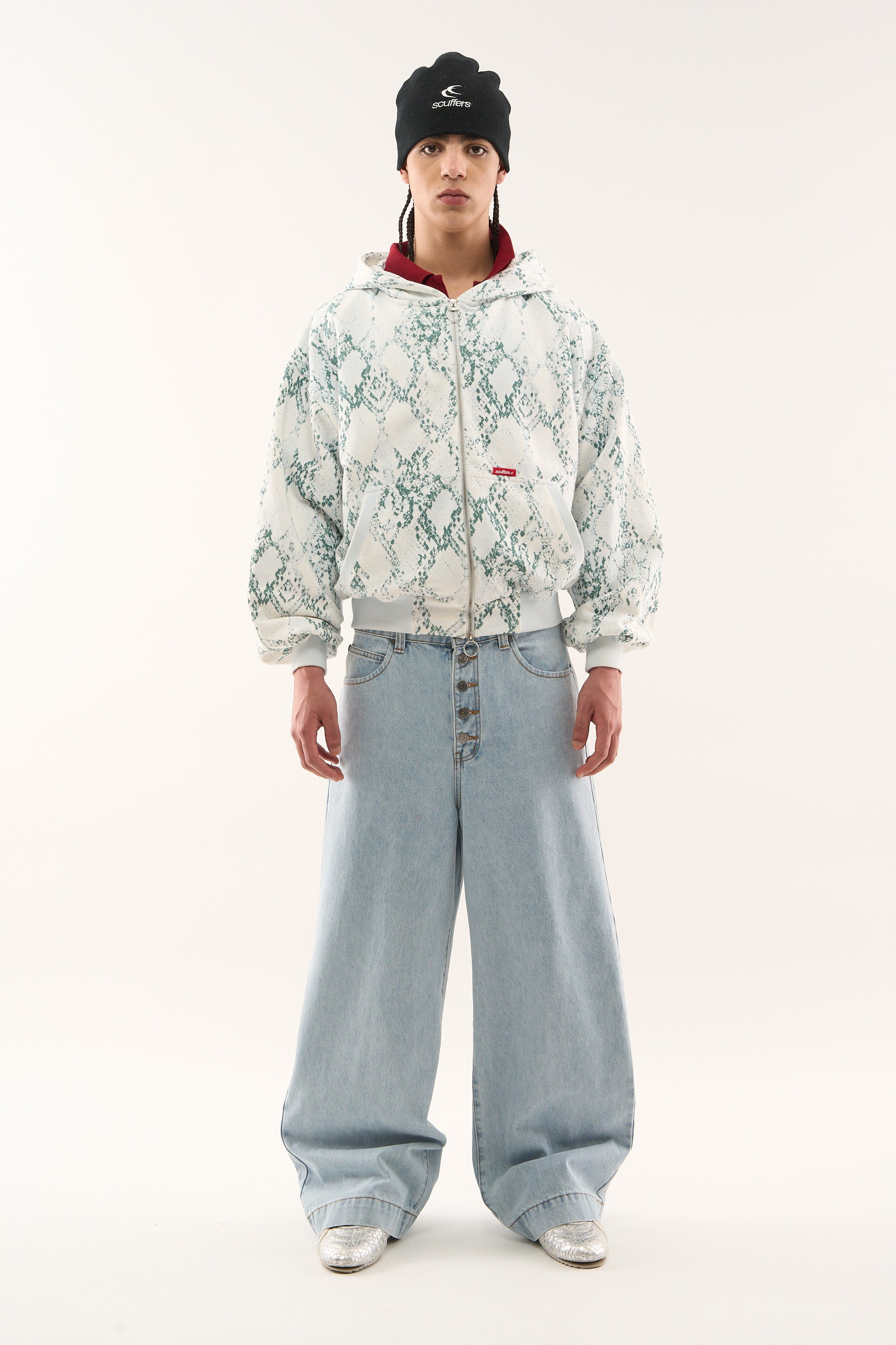 Cremallera de serpiente azul SCFF