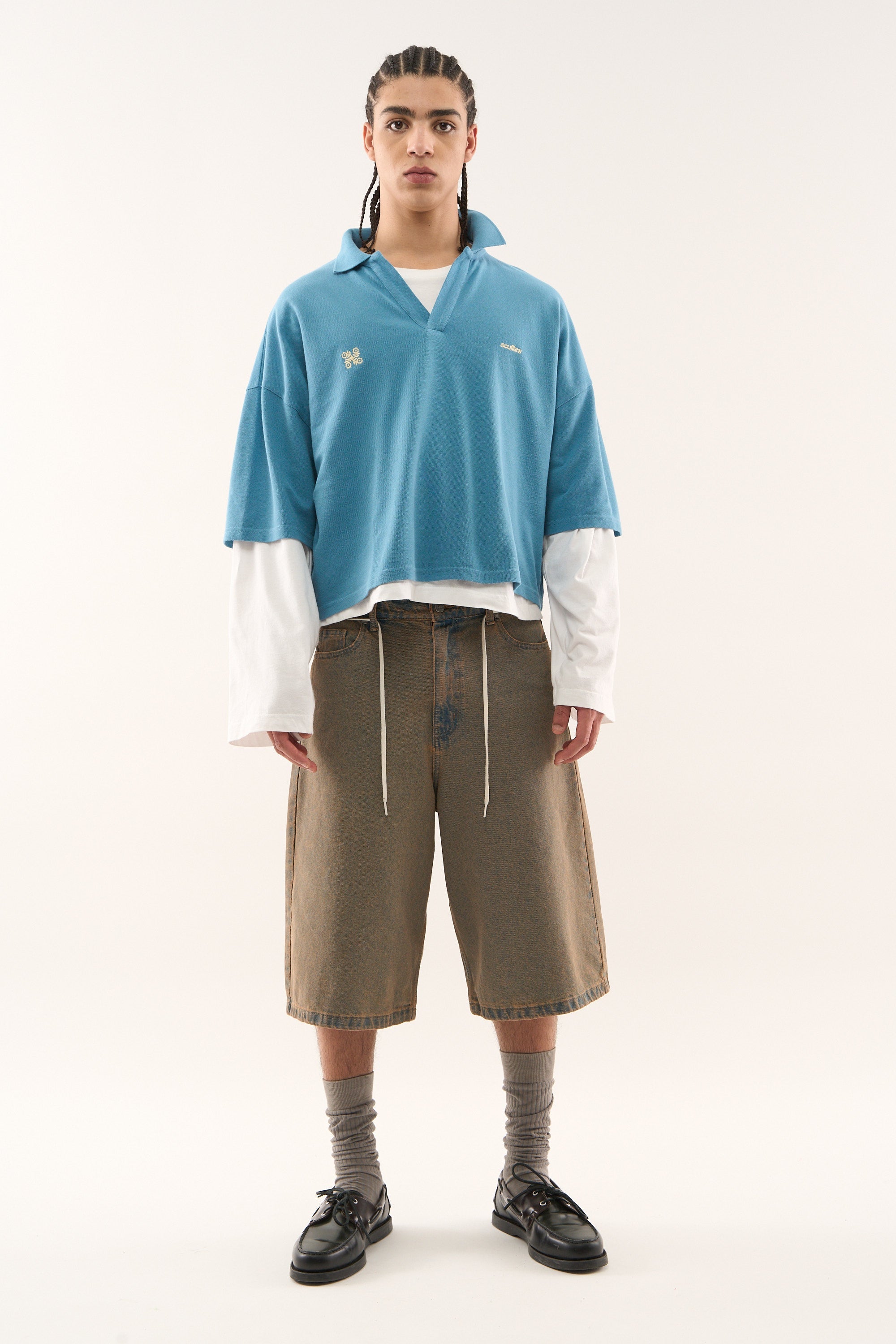 Polo azul Pininfirina