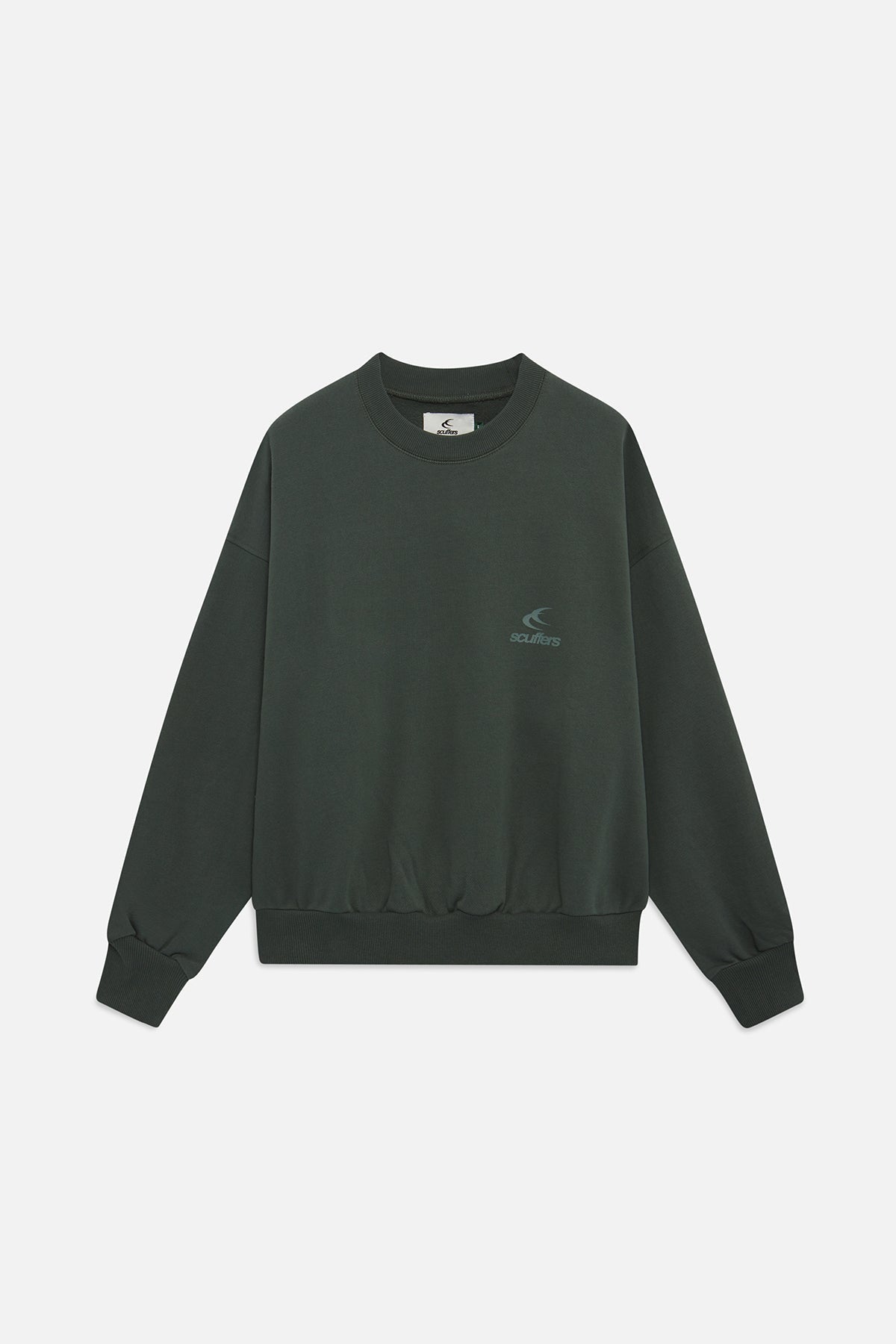 Sudadera con cuello redondo verde WLW