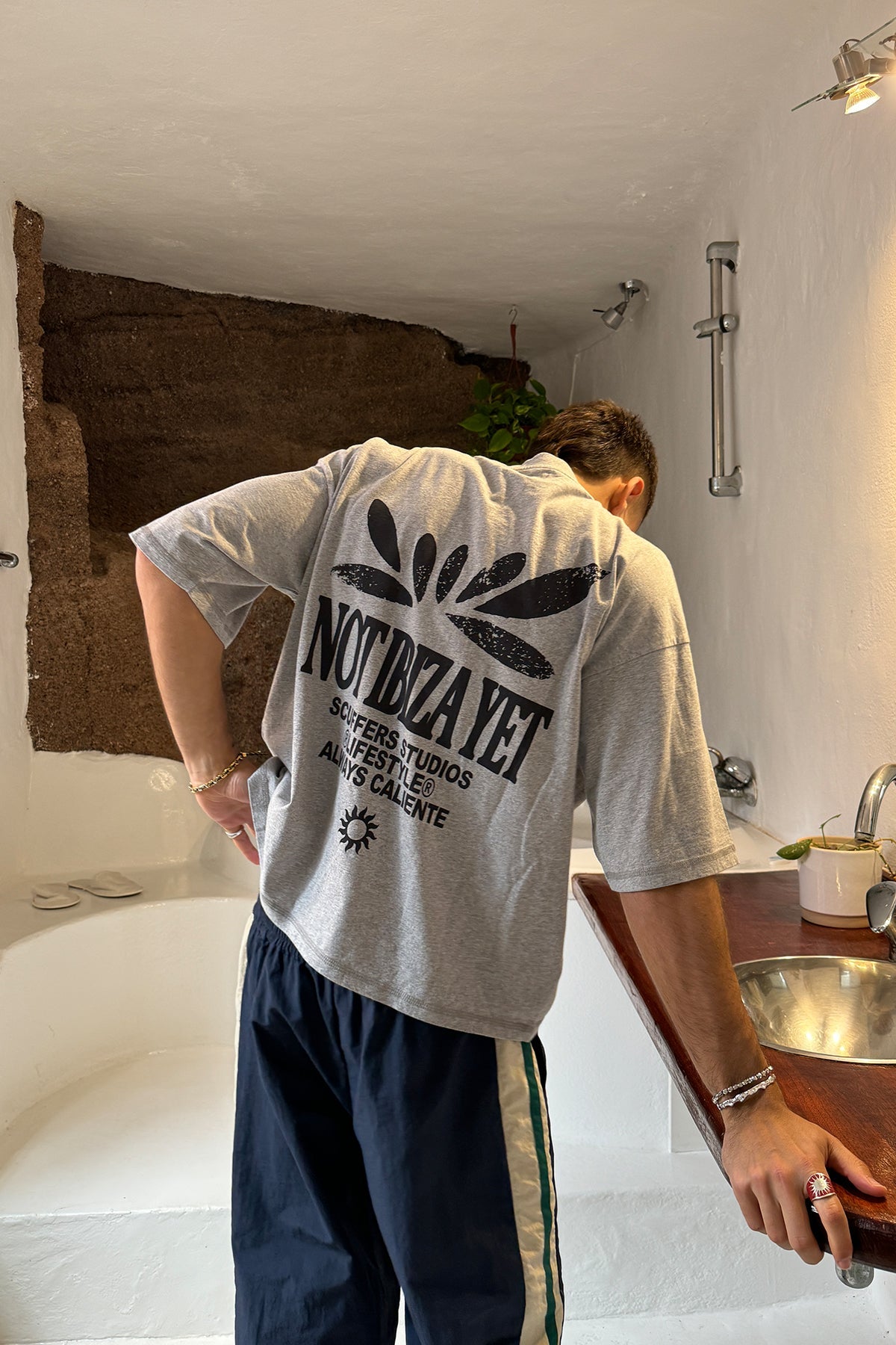 Camiseta gris claro Not Ibiza