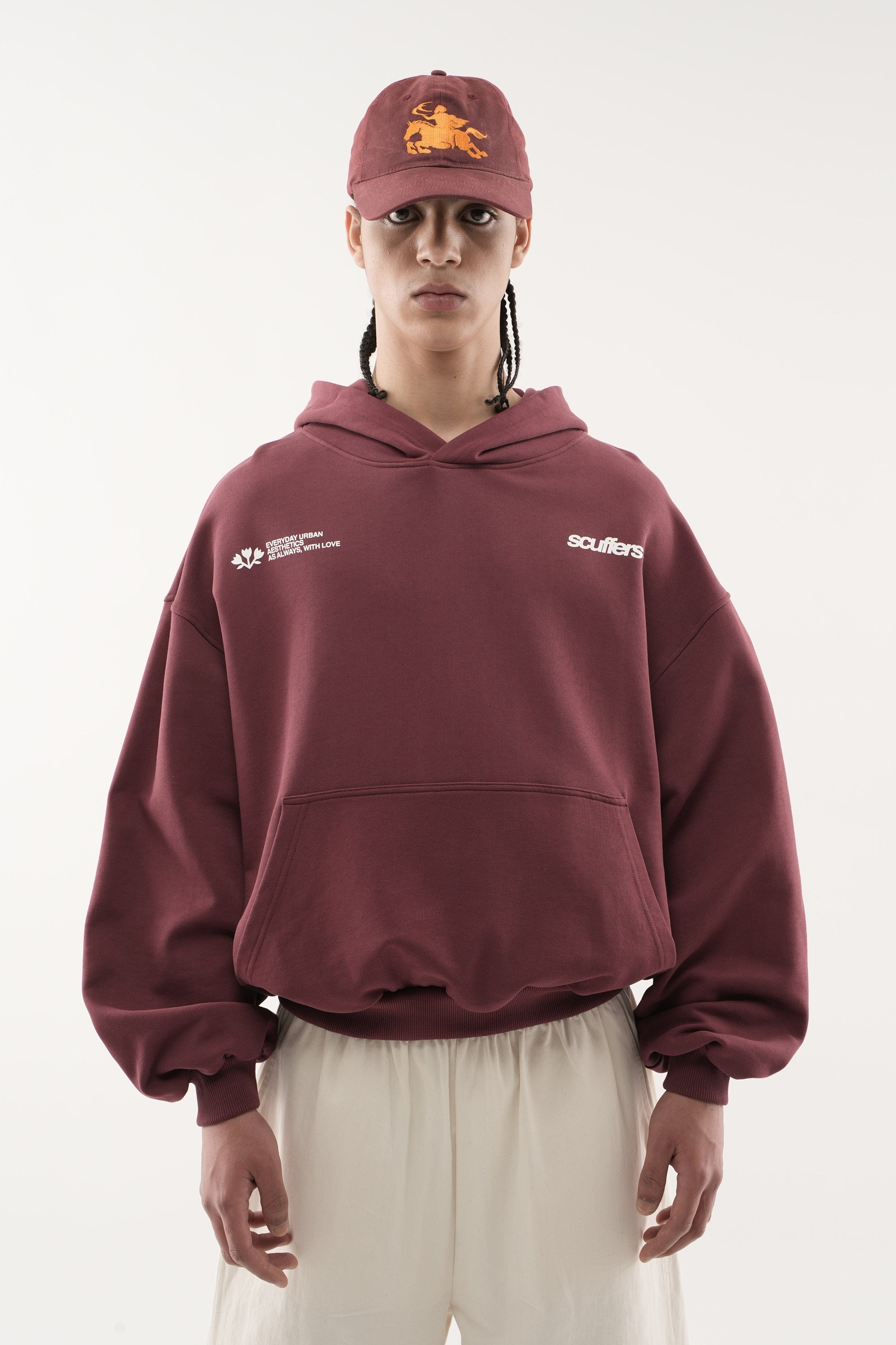 Sudadera con capucha SC Burgundy