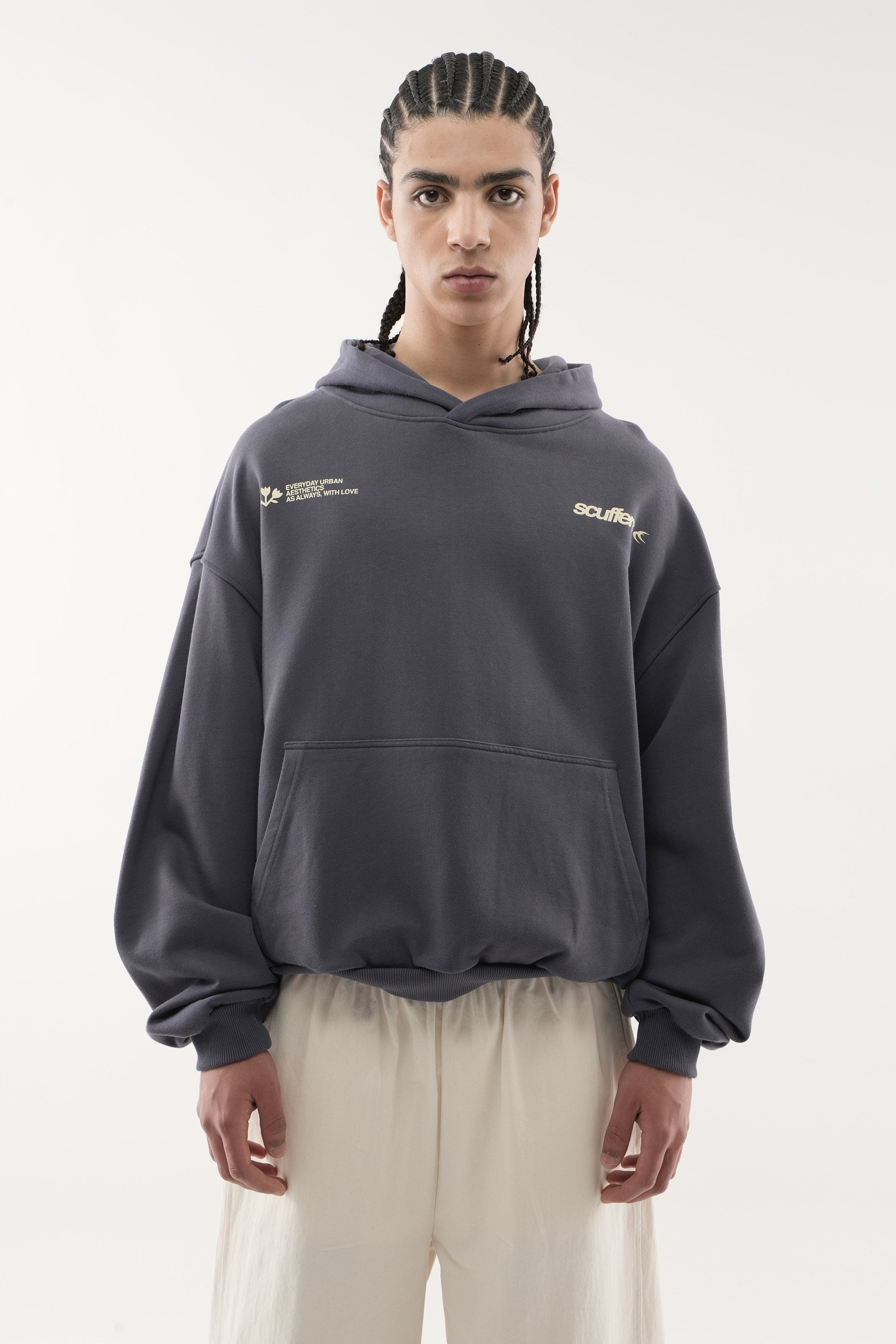 Sudadera con capucha azul SC