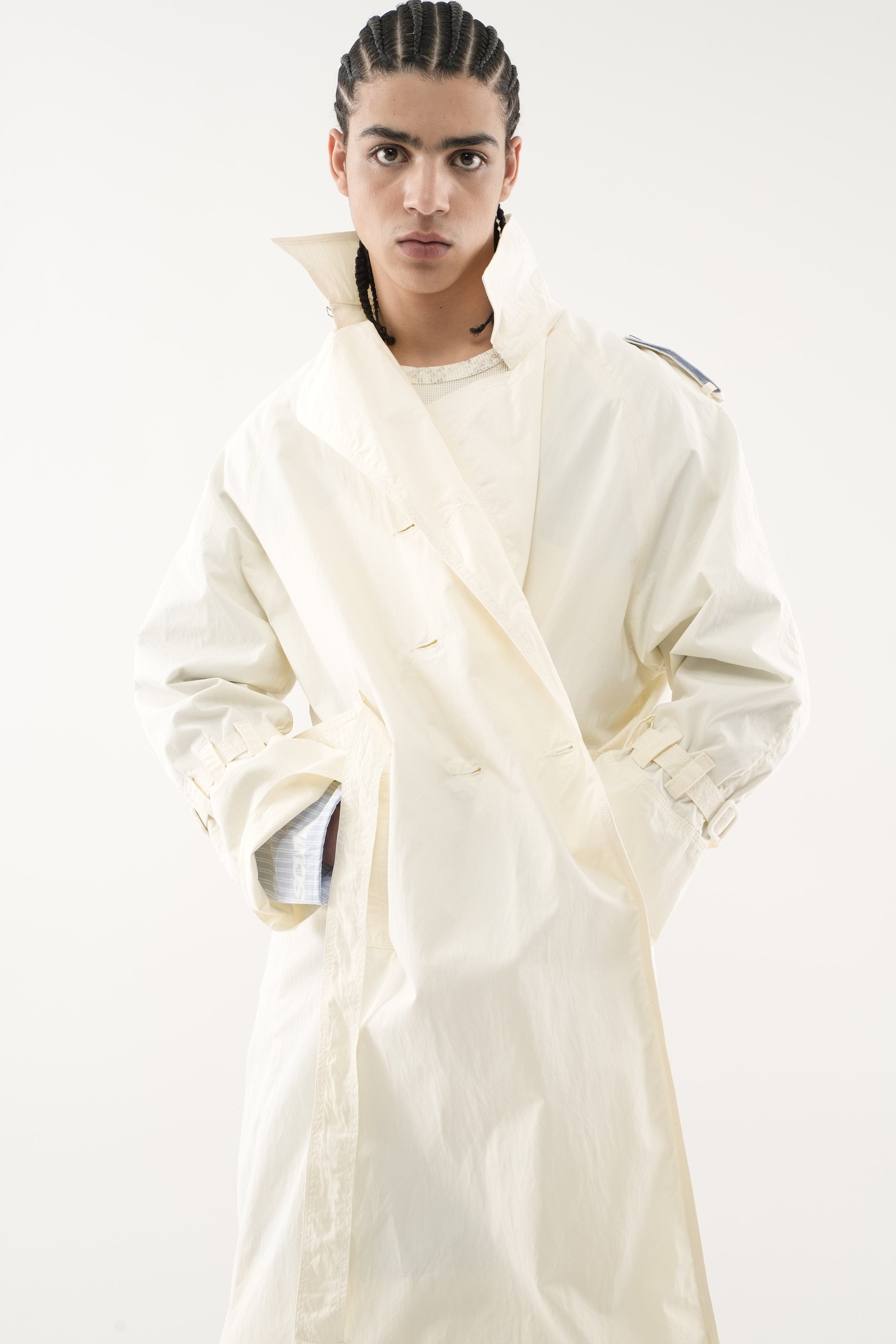 Gabardina Vichy Cruda