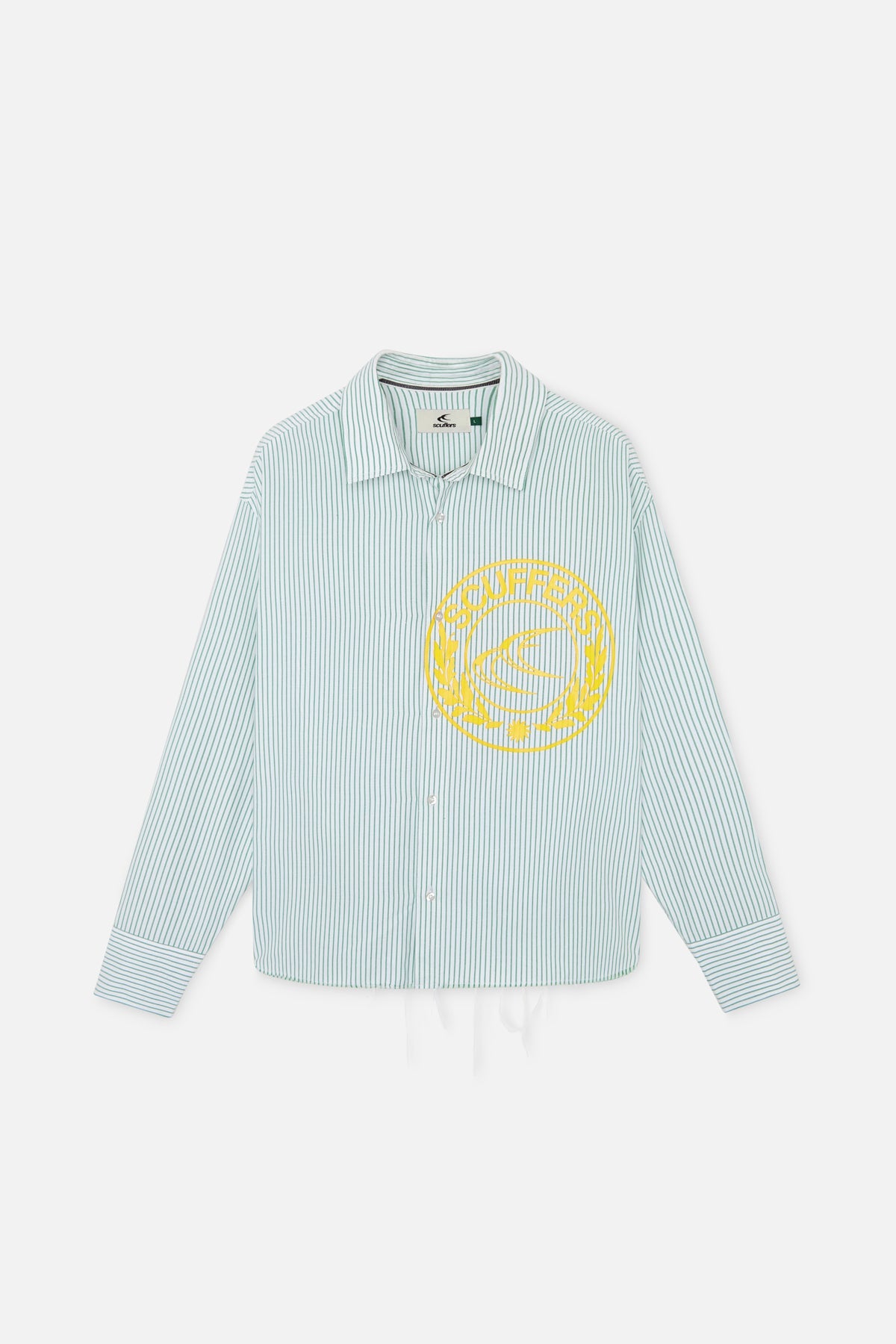 Camisa verde rayas CLG