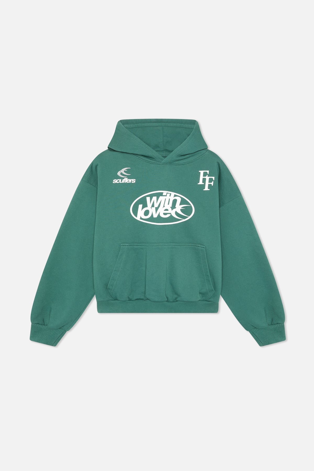 Sudadera con capucha verde de París