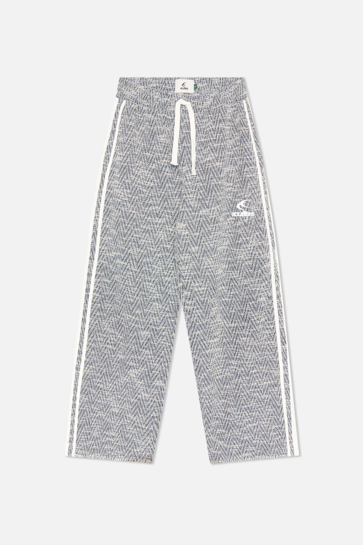 Pantalones azules de bouclé