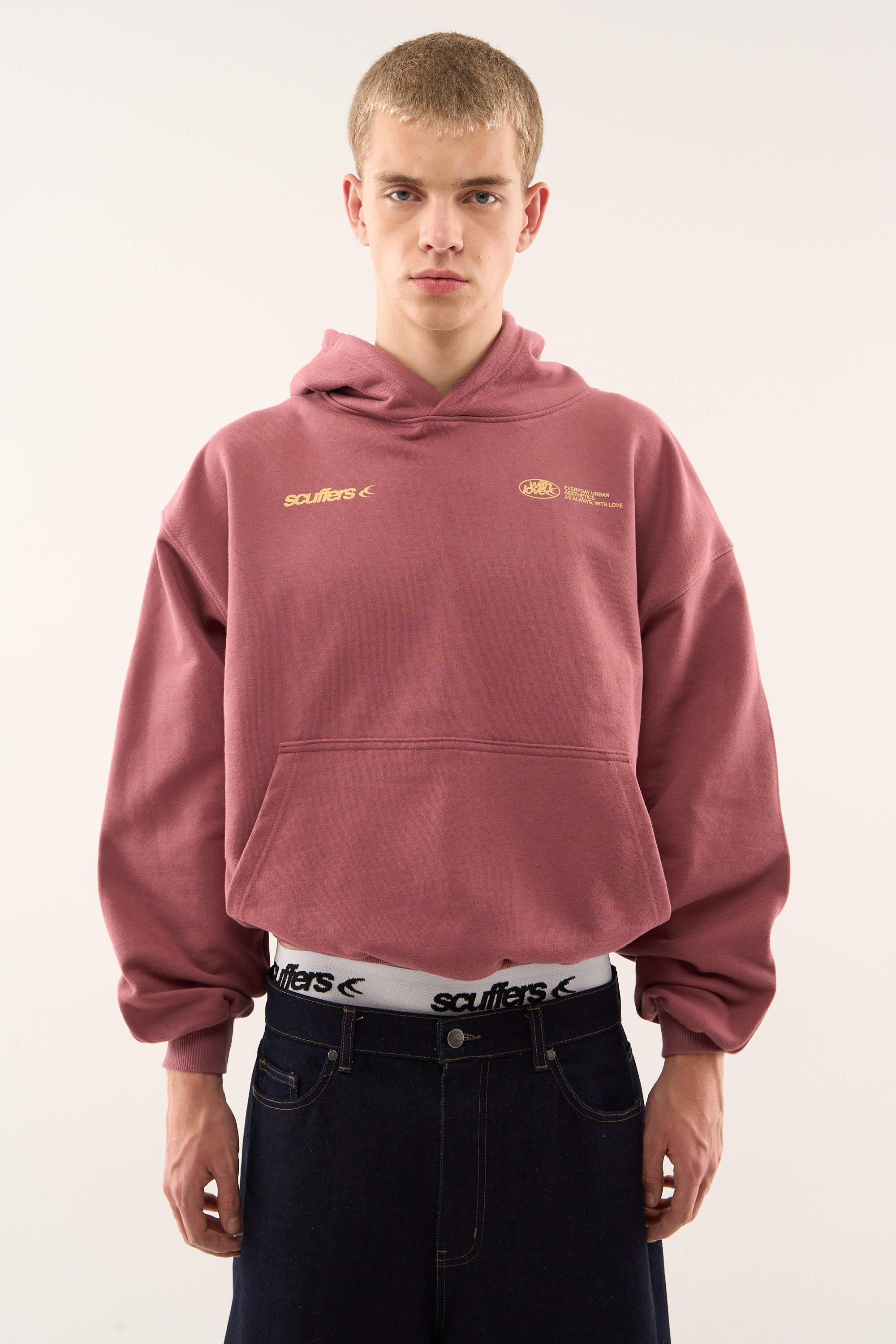 Sudadera con capucha Sign Burgundy