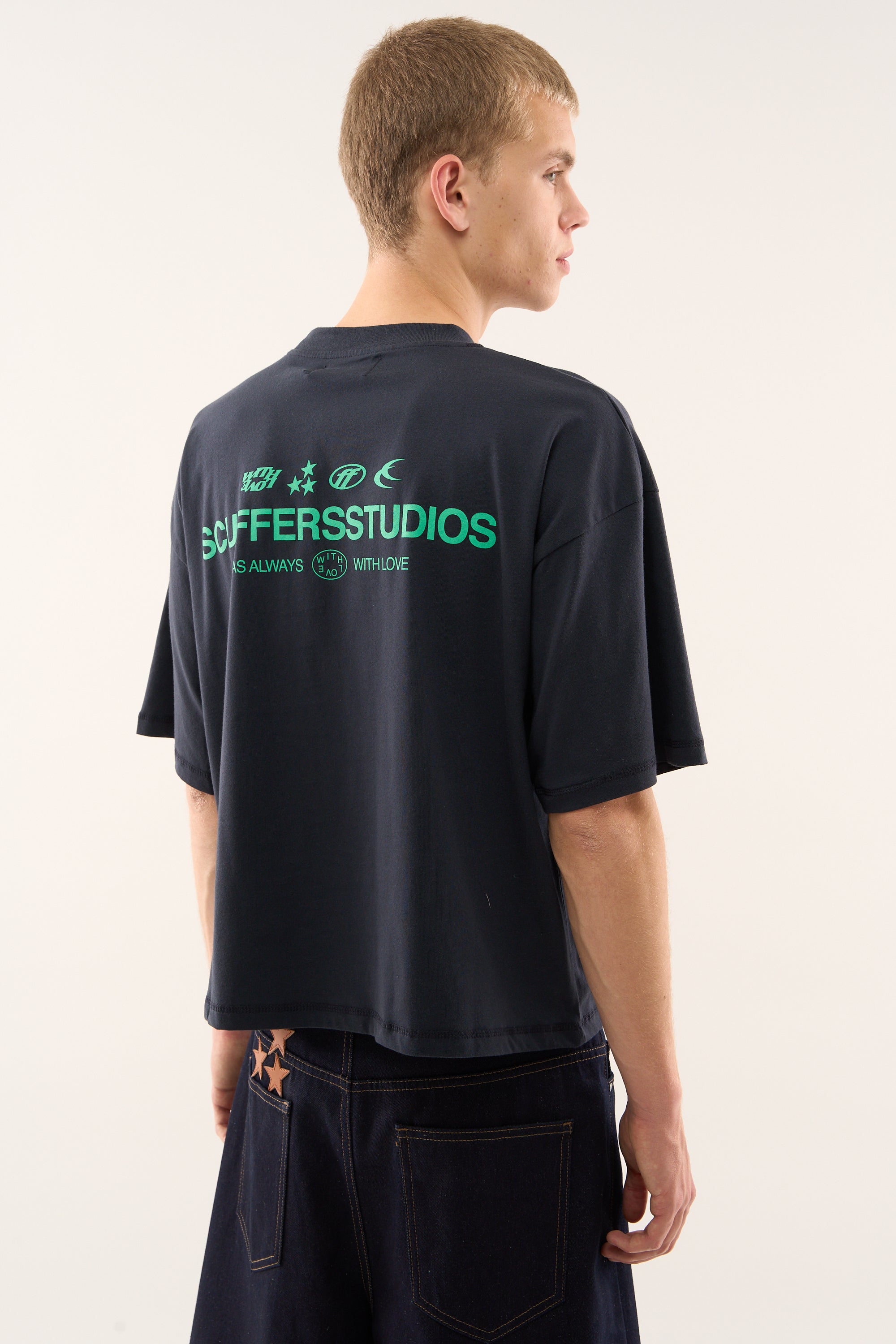 Camiseta icónica gris oscuro