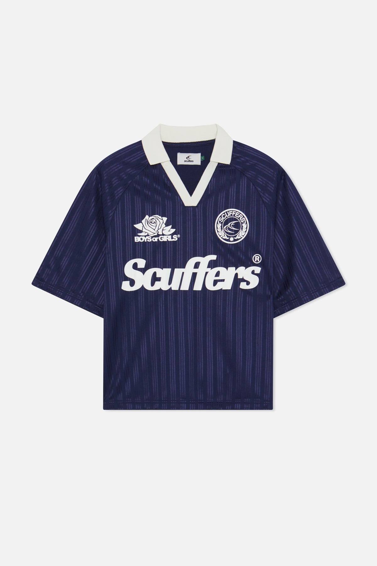 Camiseta de fútbol azul marino perlado