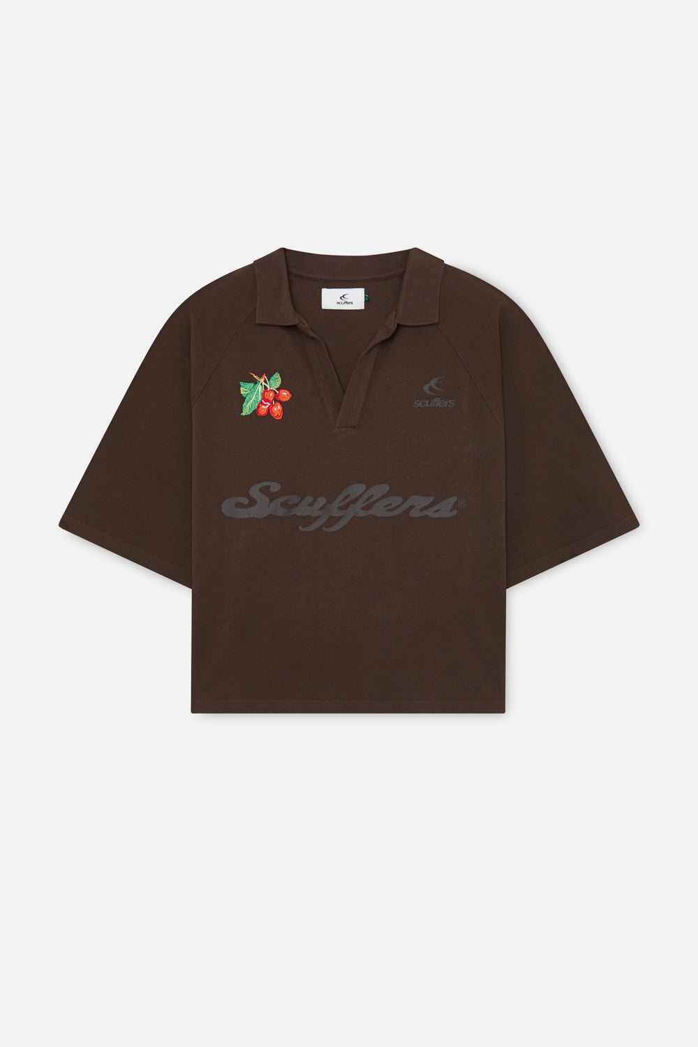 Polo marrón tropical