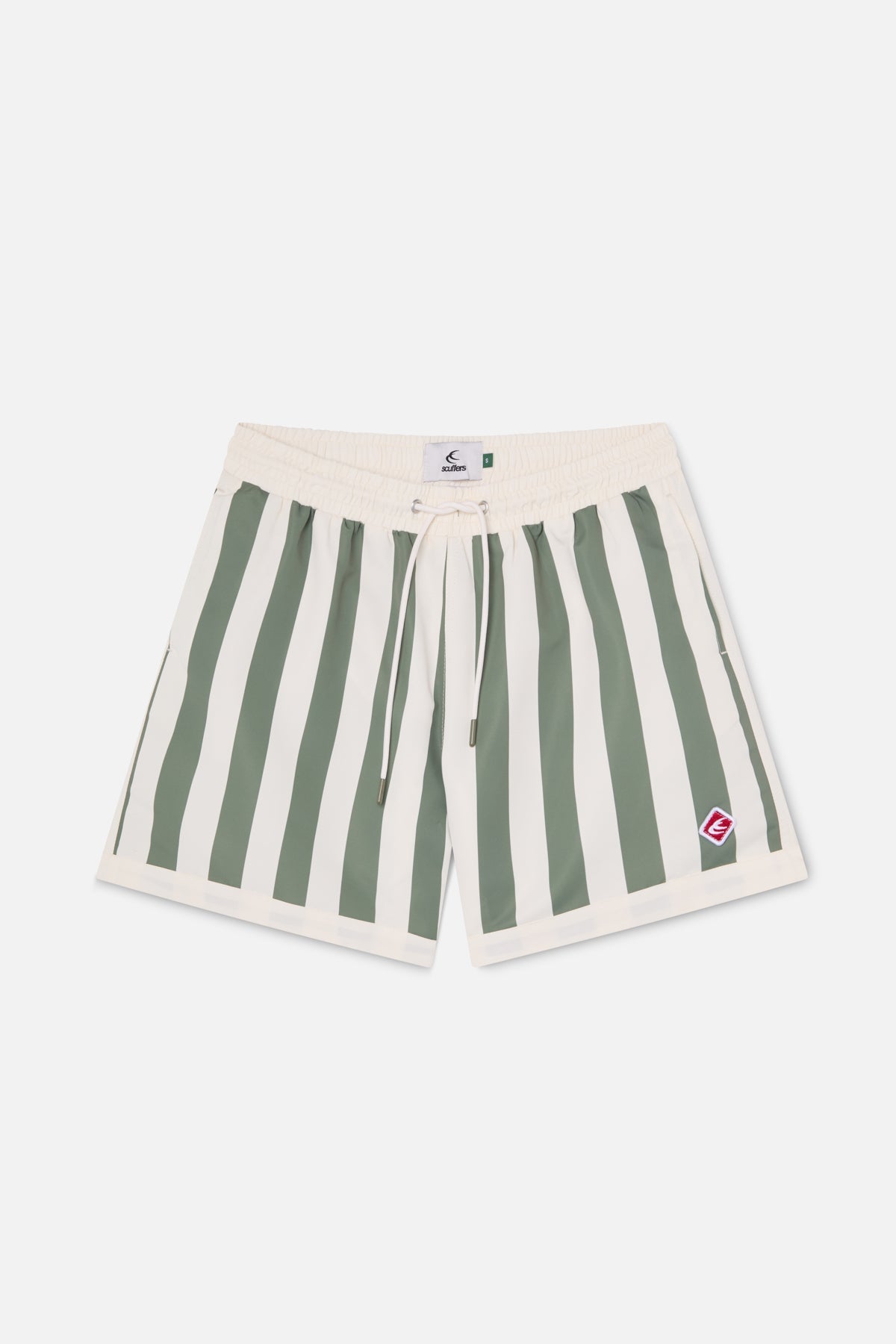 Pantalones de baño verde polvoriento de patio trasero