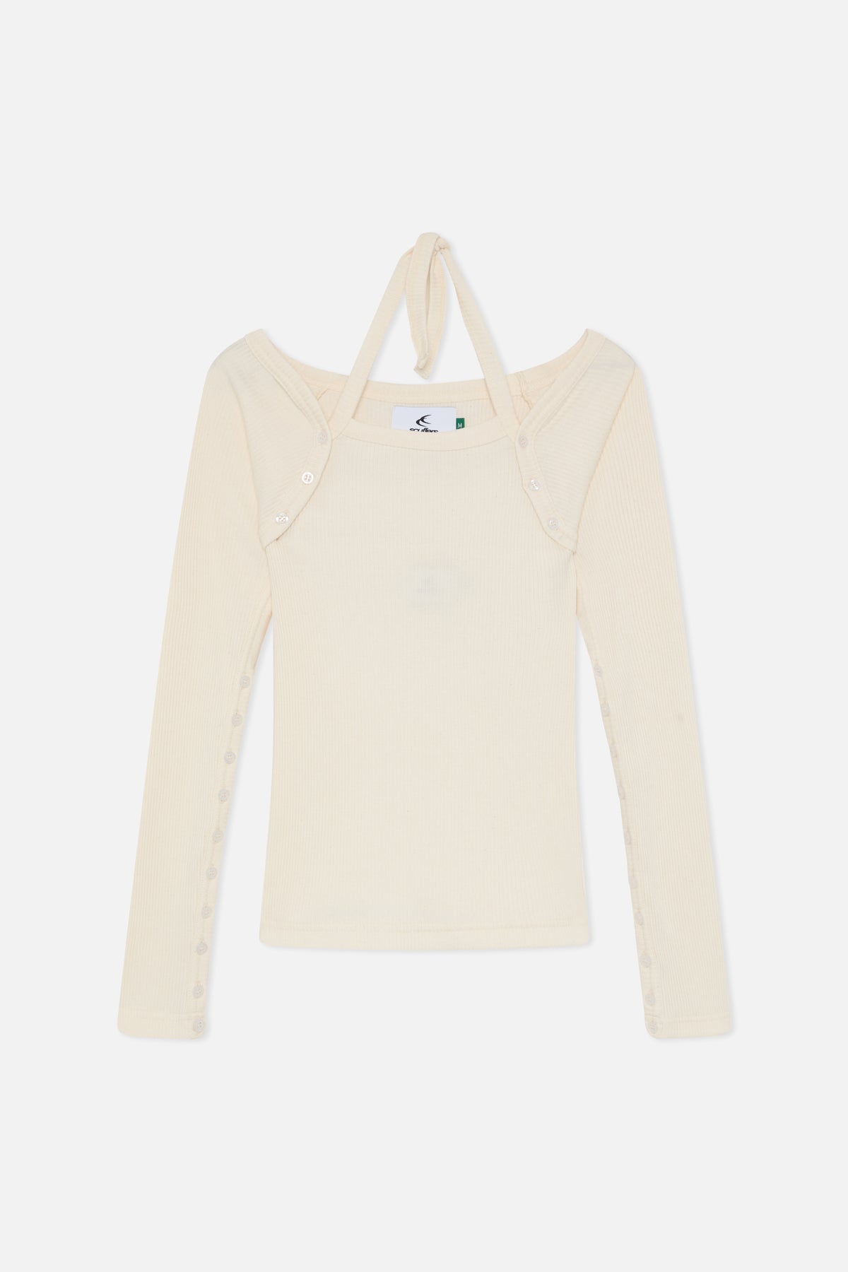 Camiseta de manga larga color crudo Toggle