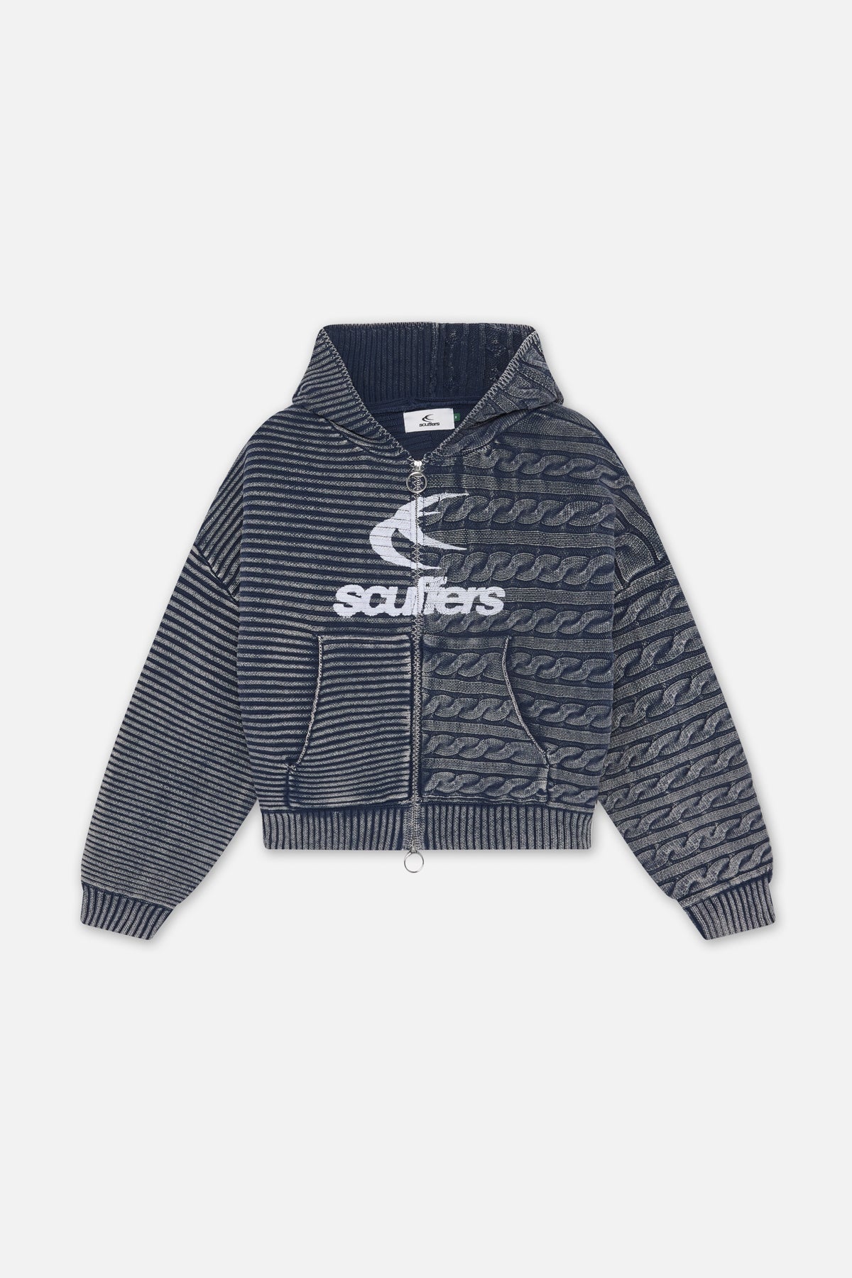 Cremallera de punto azul marino Frenchie