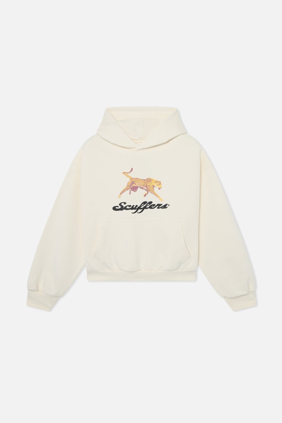 Sudadera con capucha color crudo de guepardo