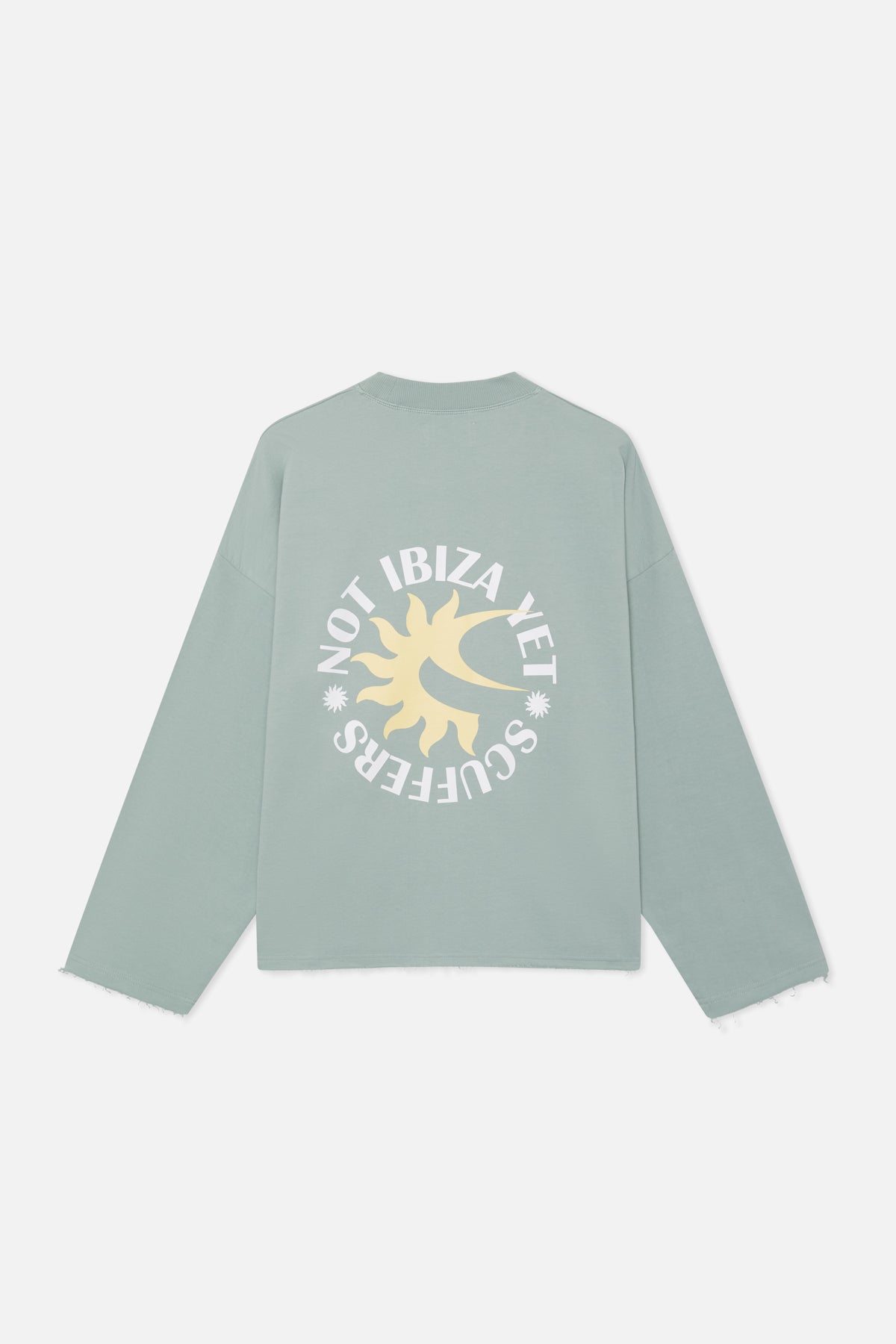 Sudadera verde claro Not Ibiza Again
