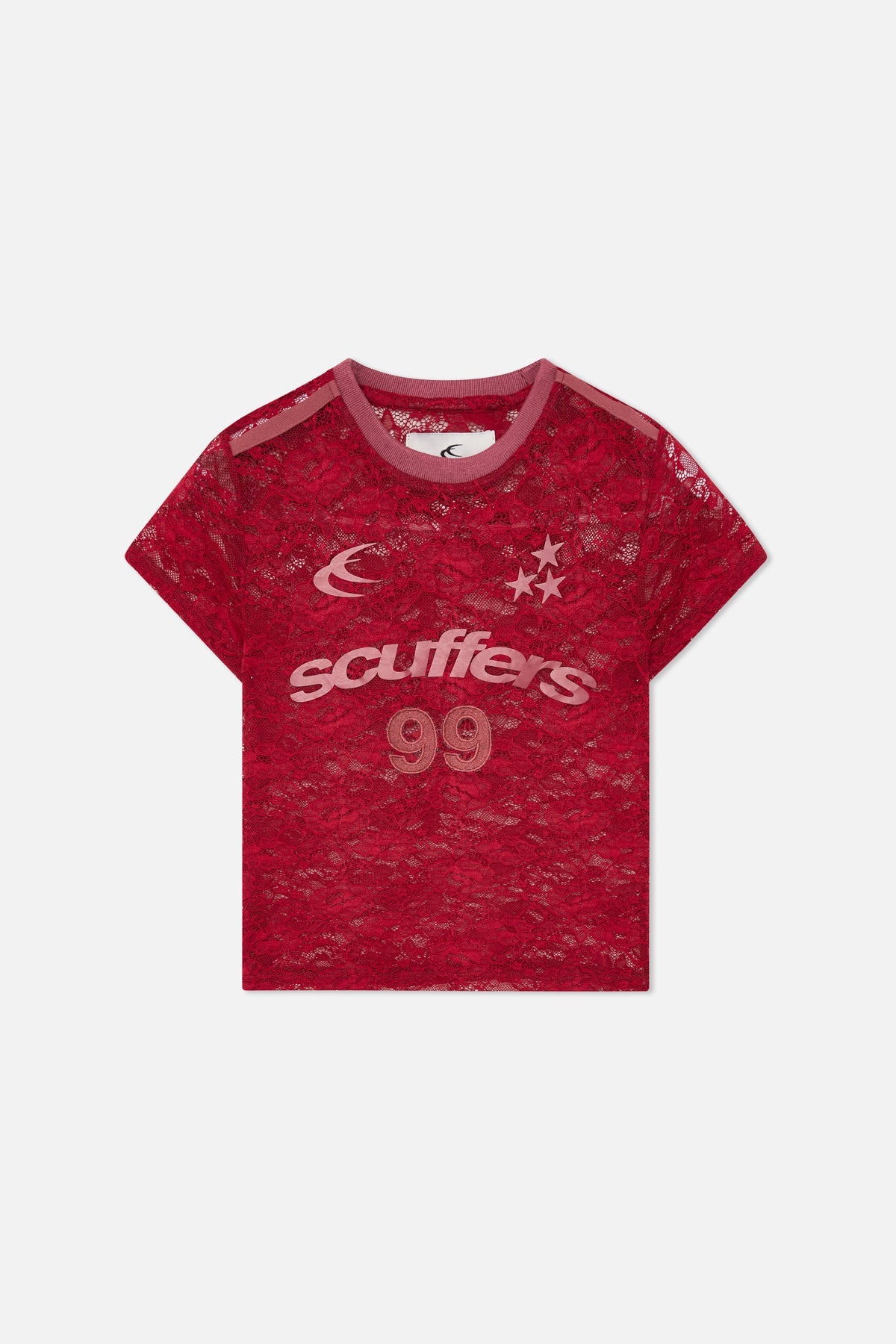 99 Top de encaje burdeos