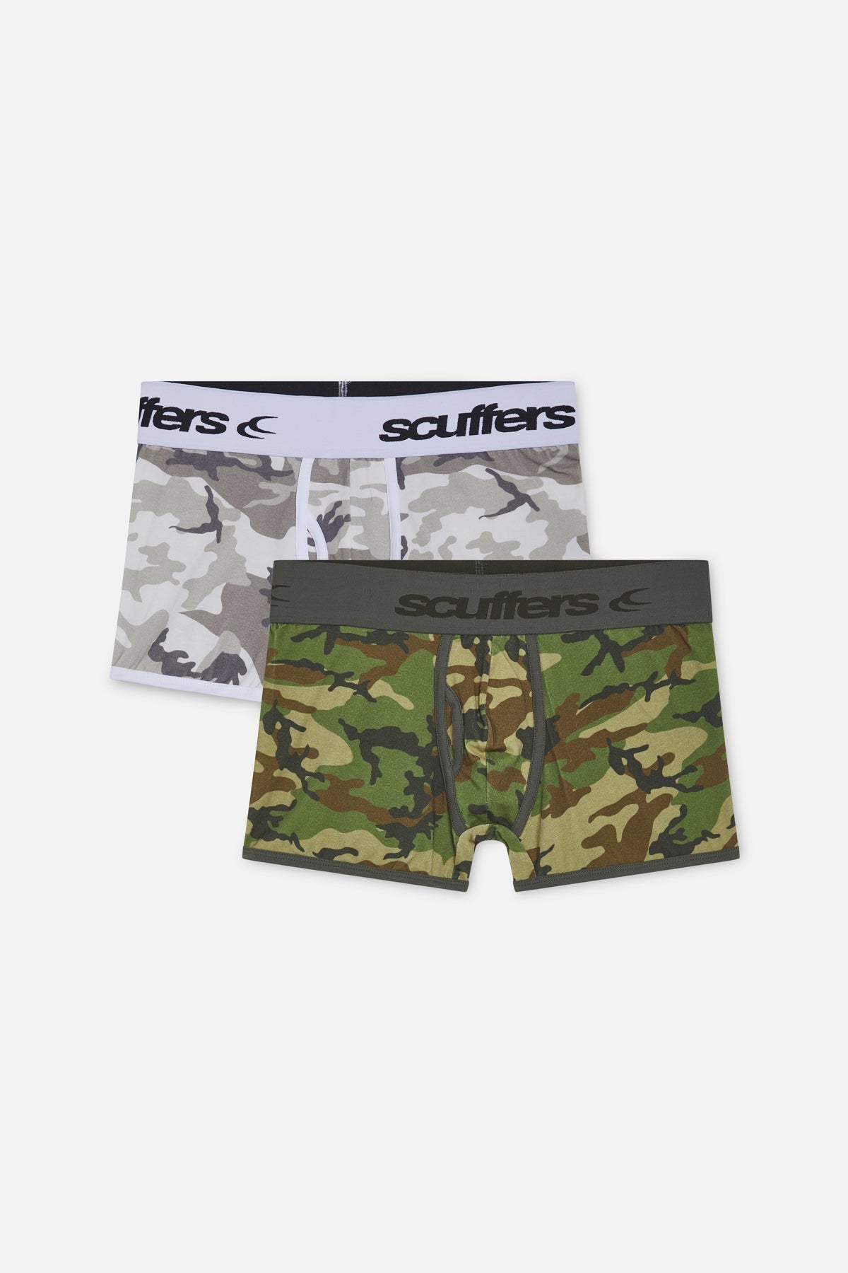 Boxers Camo Brief Verde y Gris