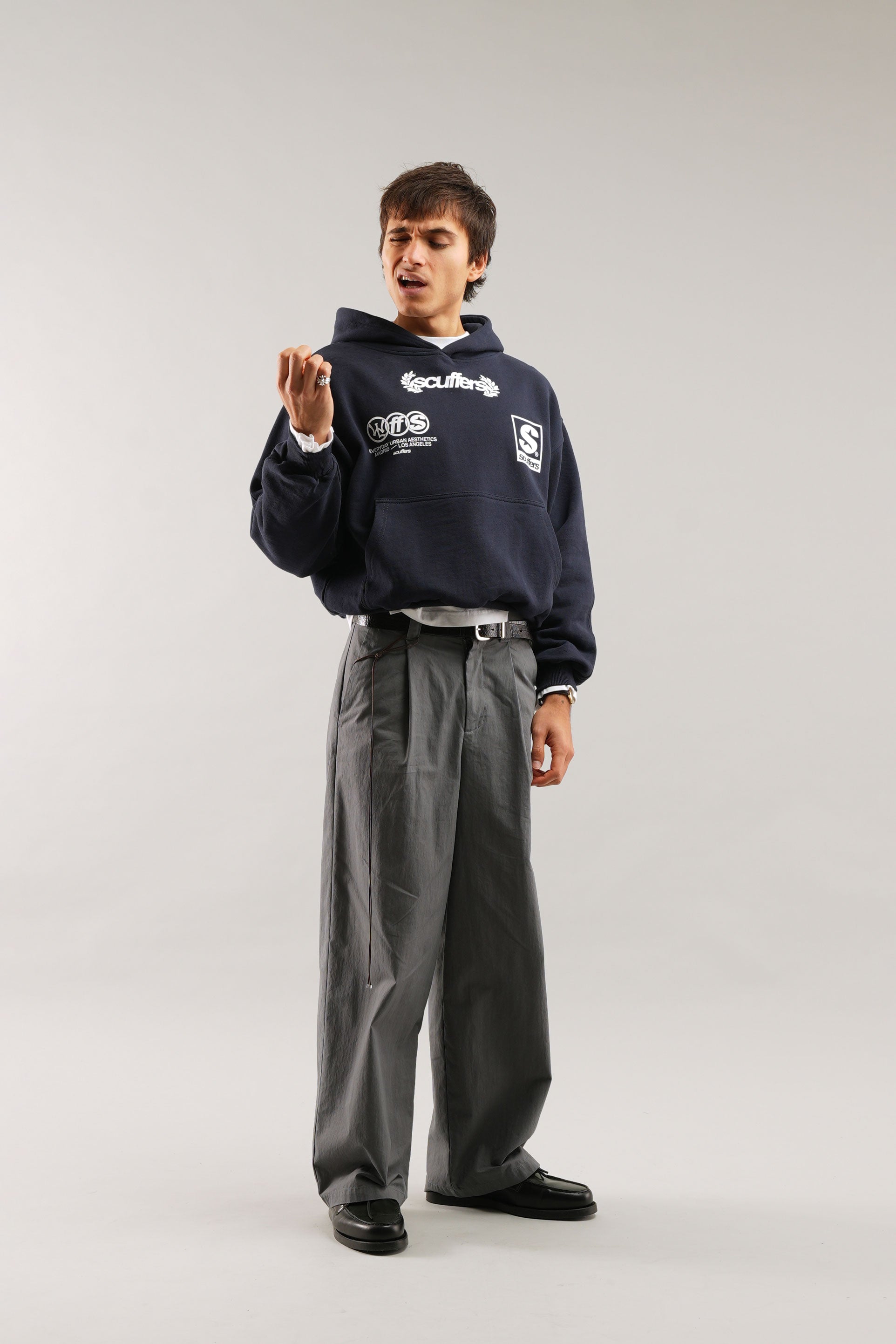 Sudadera con capucha New Age Navy