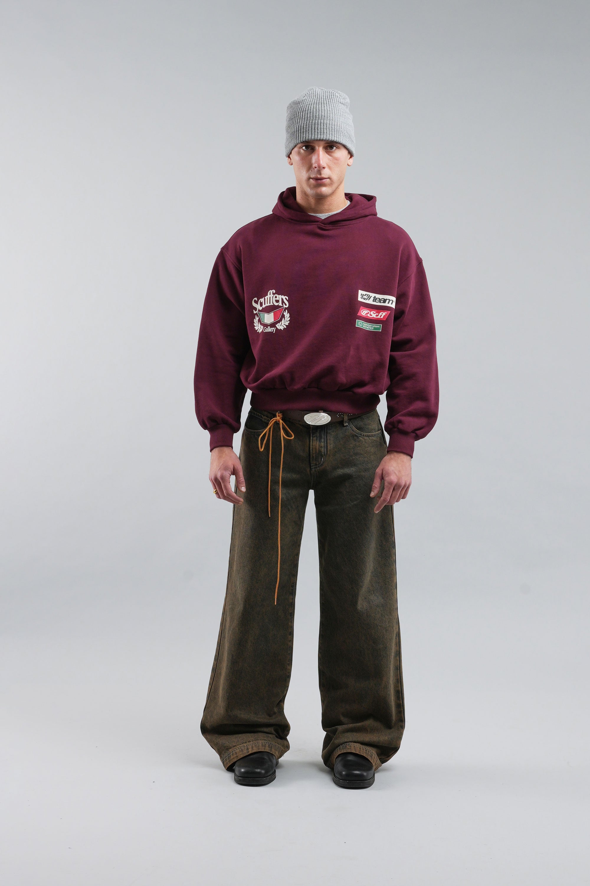 Sudadera con capucha Romeo Borgoña