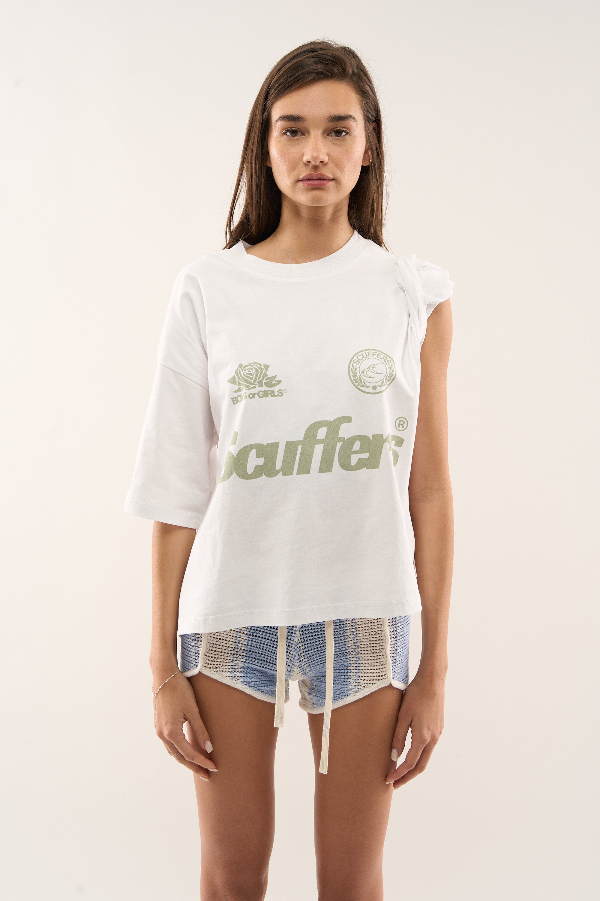 Camiseta blanca perla