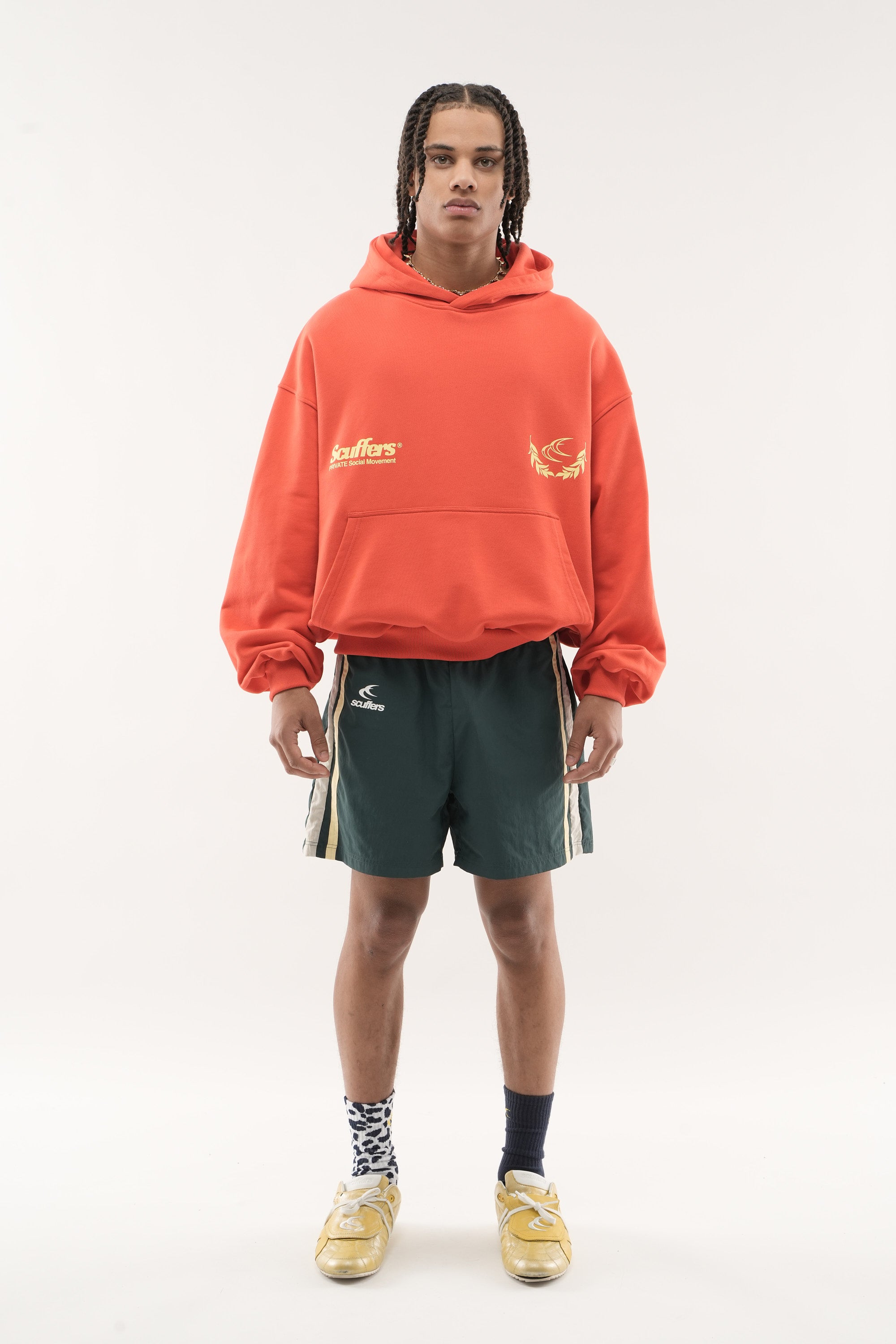 Sudadera con capucha naranja de EA