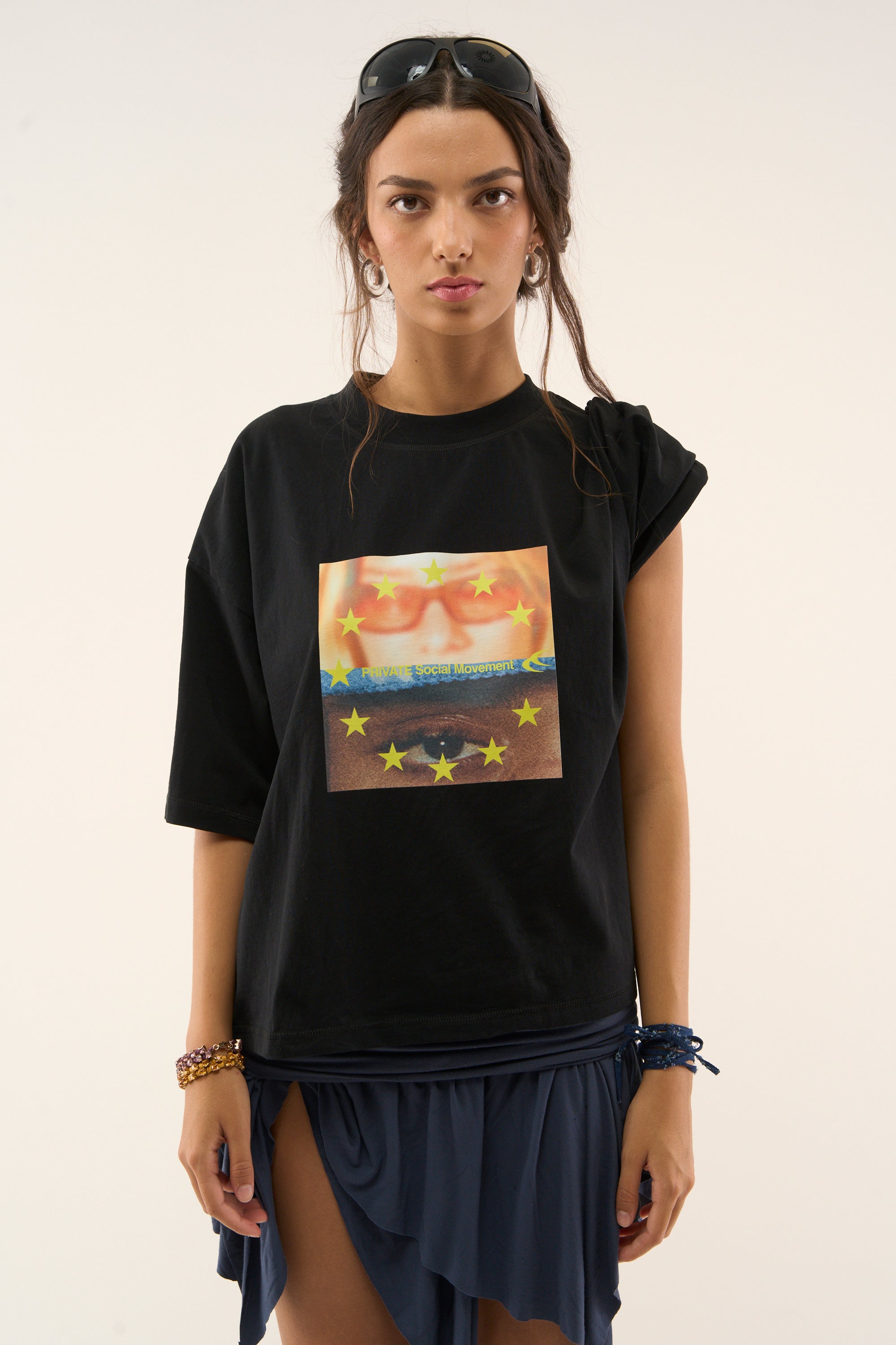 Camiseta negra de película