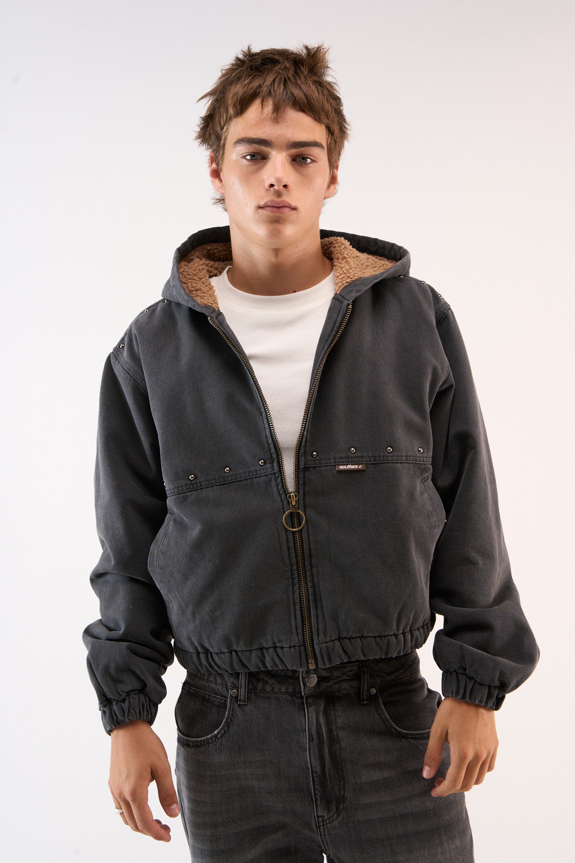 Chaqueta de trabajo vaquera oscura