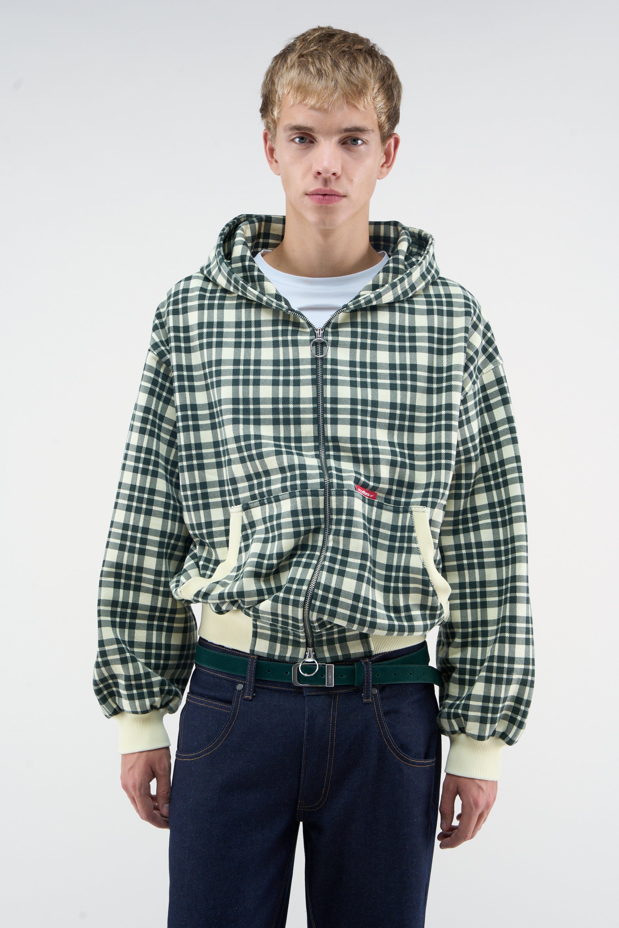 Cremallera de cuadros verdes Scff