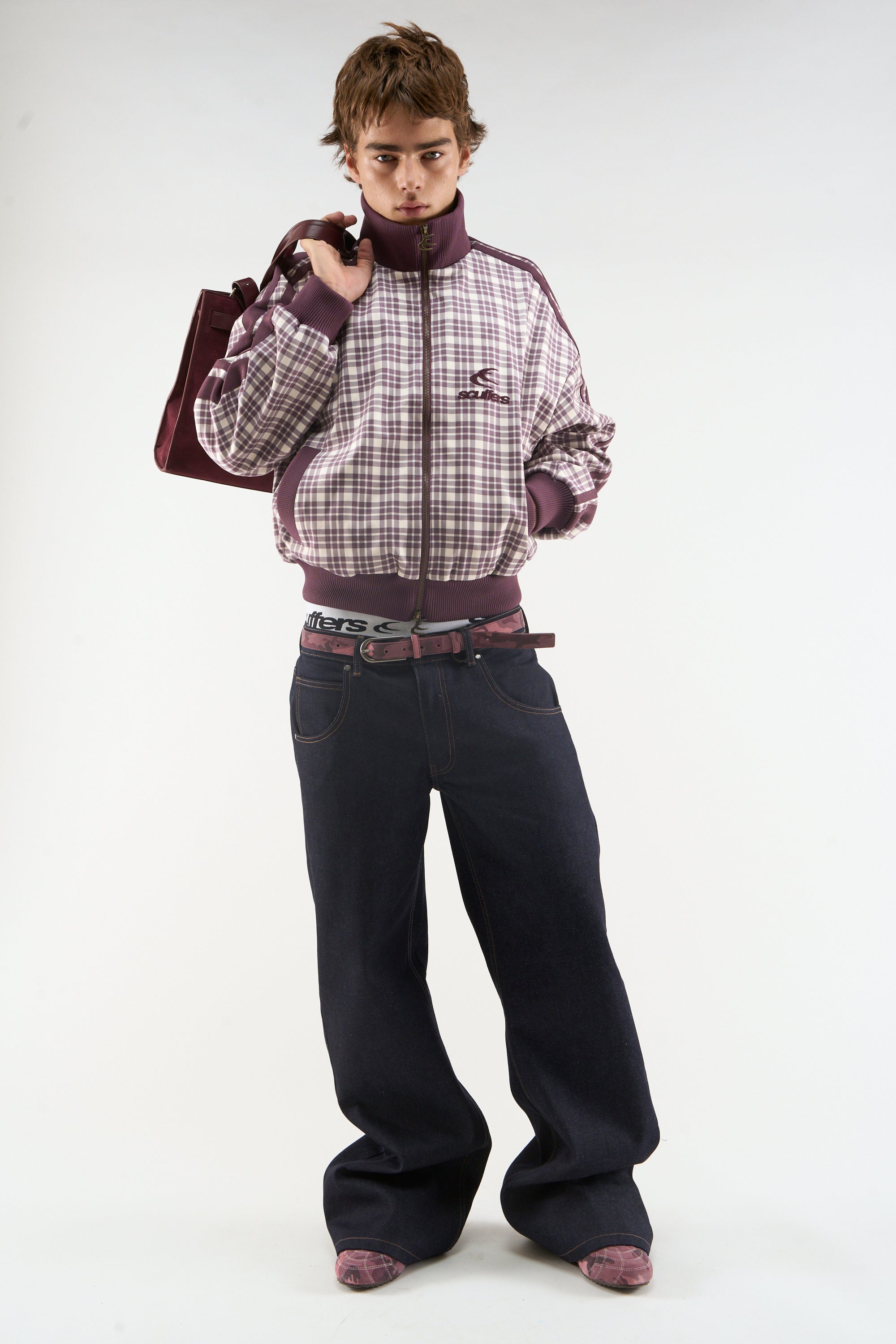 Cremallera de ratones burdeos