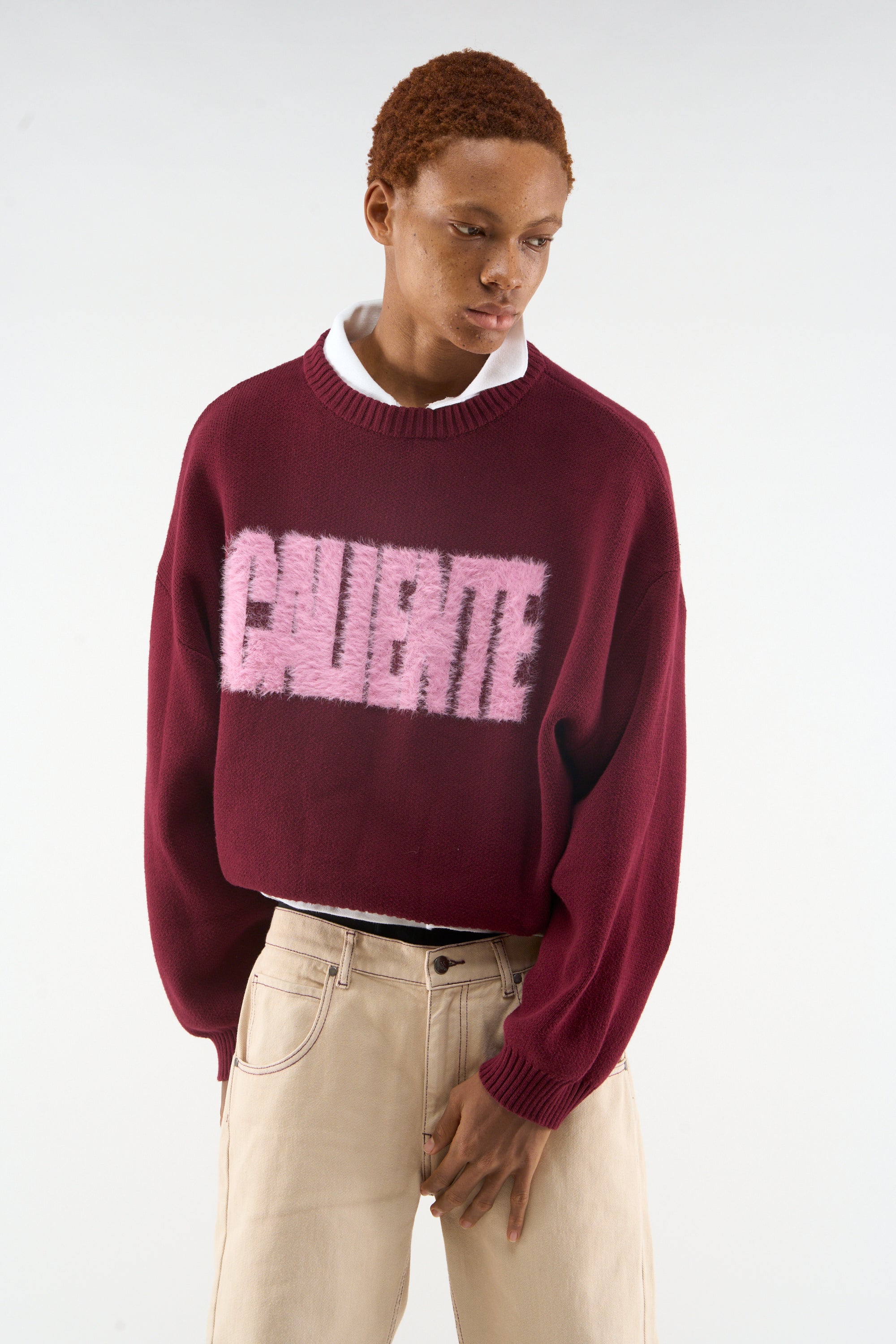 Caliente Burgundy Knit