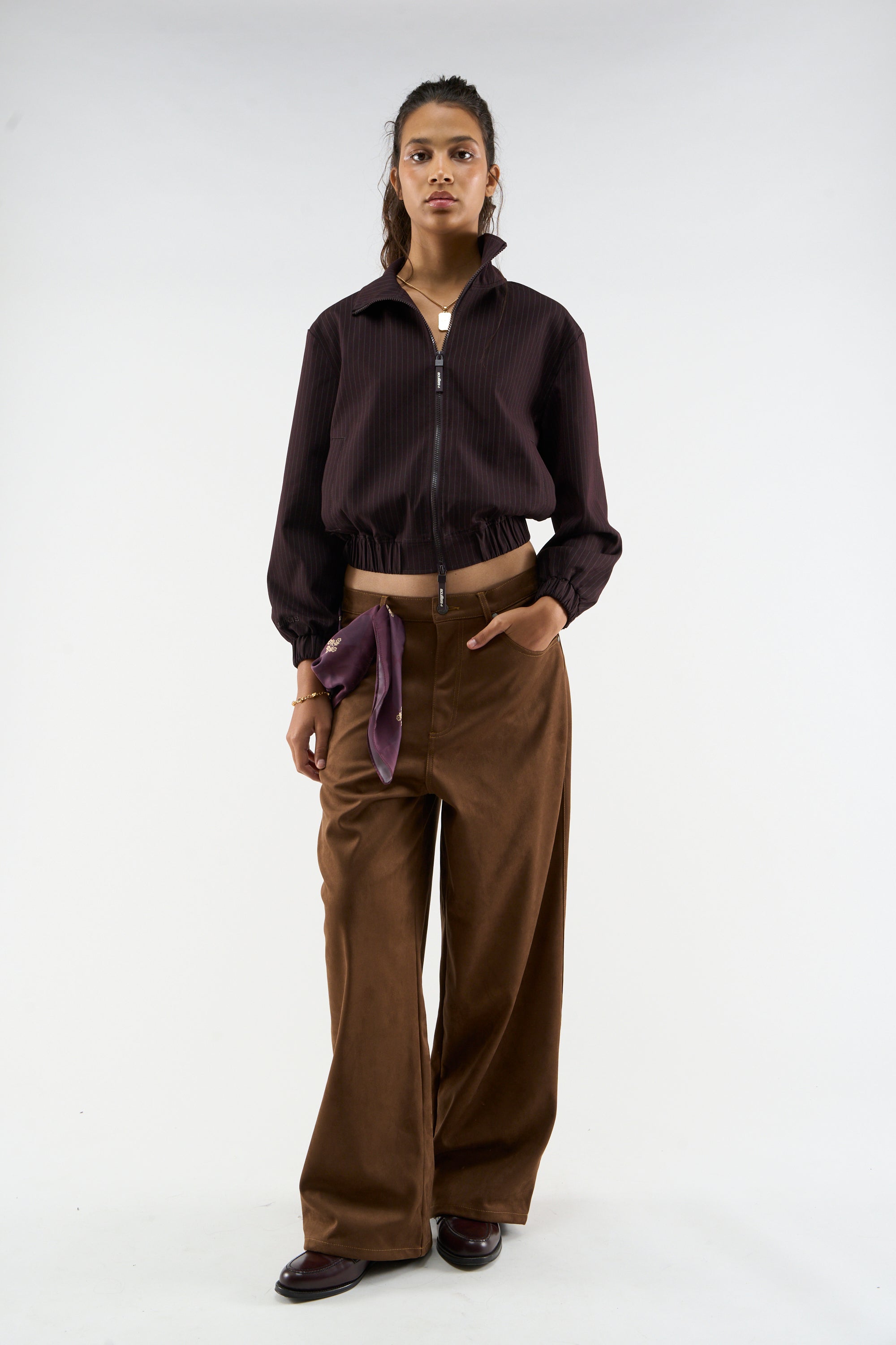 Chaqueta de raya diplomática burdeos de Nautica