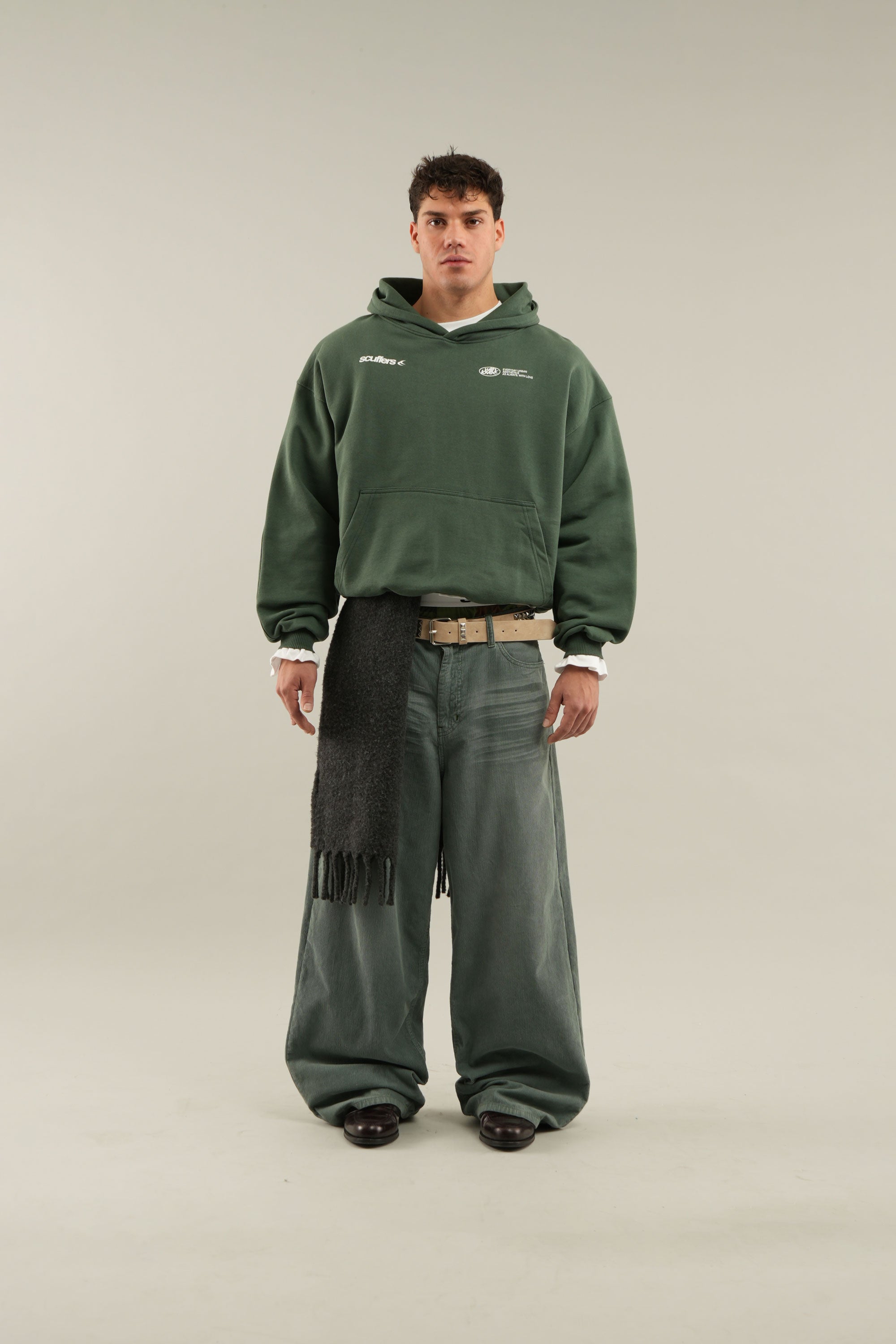 Sudadera con capucha verde de Sign