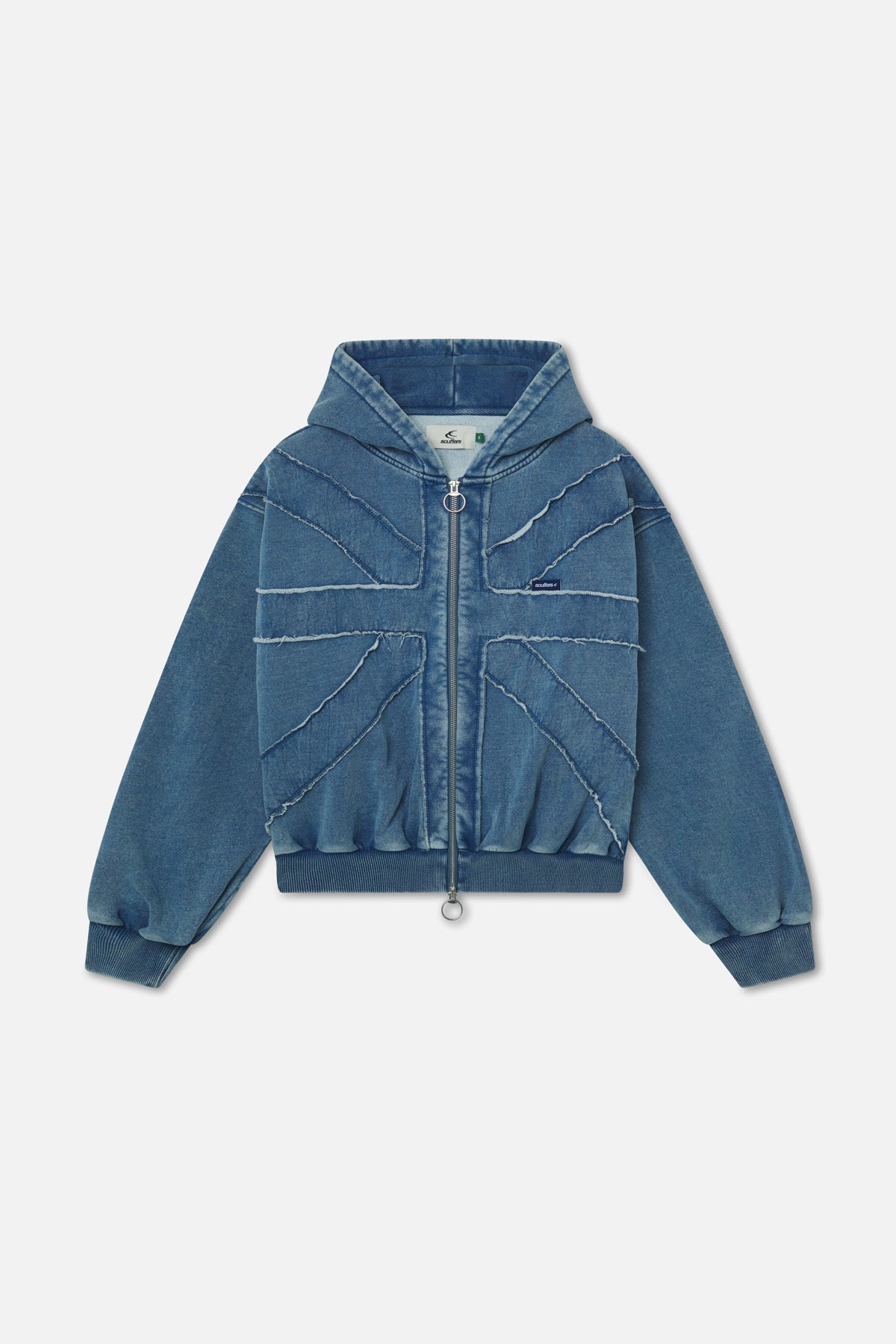 Cremallera azul bandera