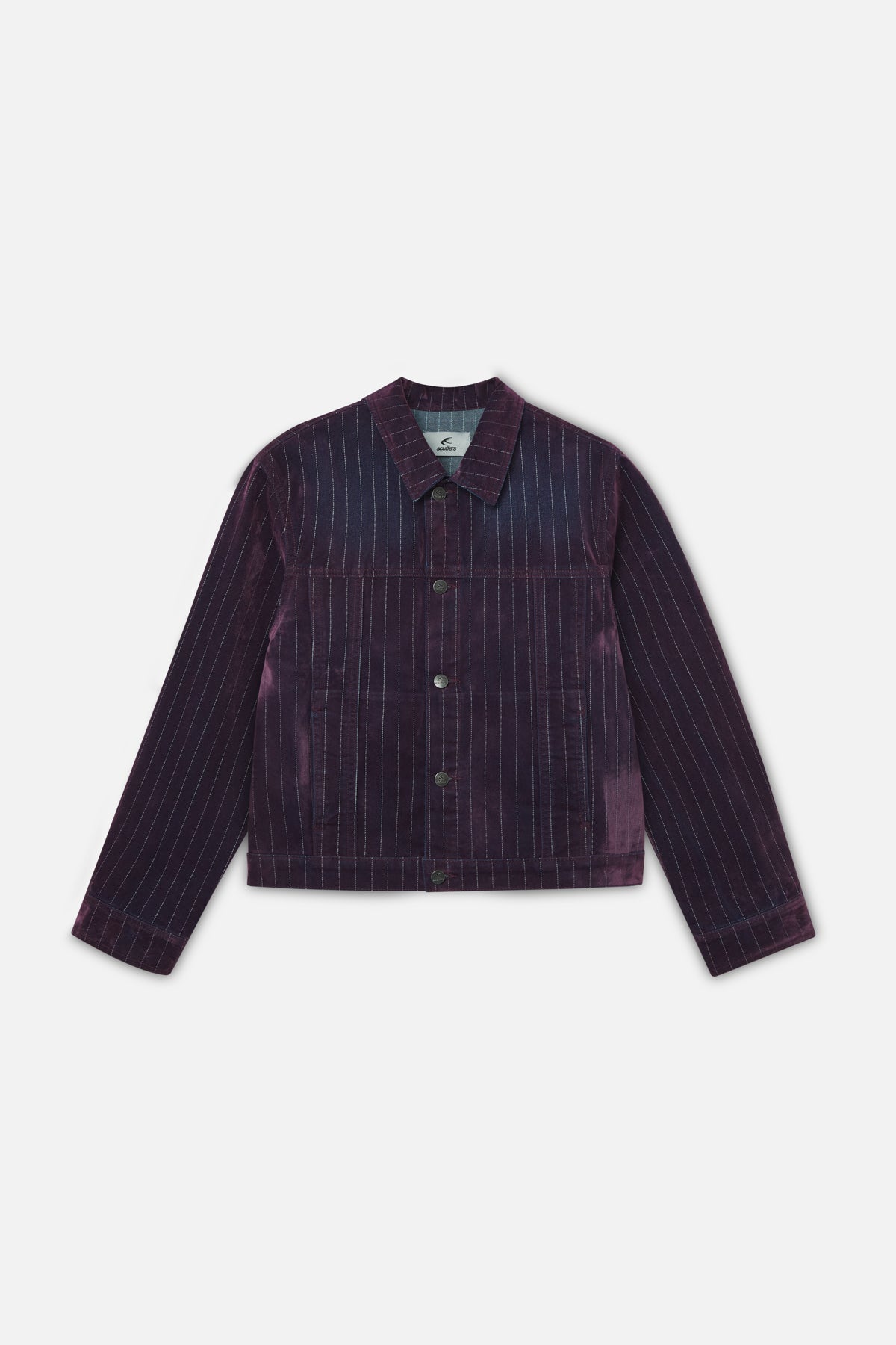 Chaqueta color uva burdeos