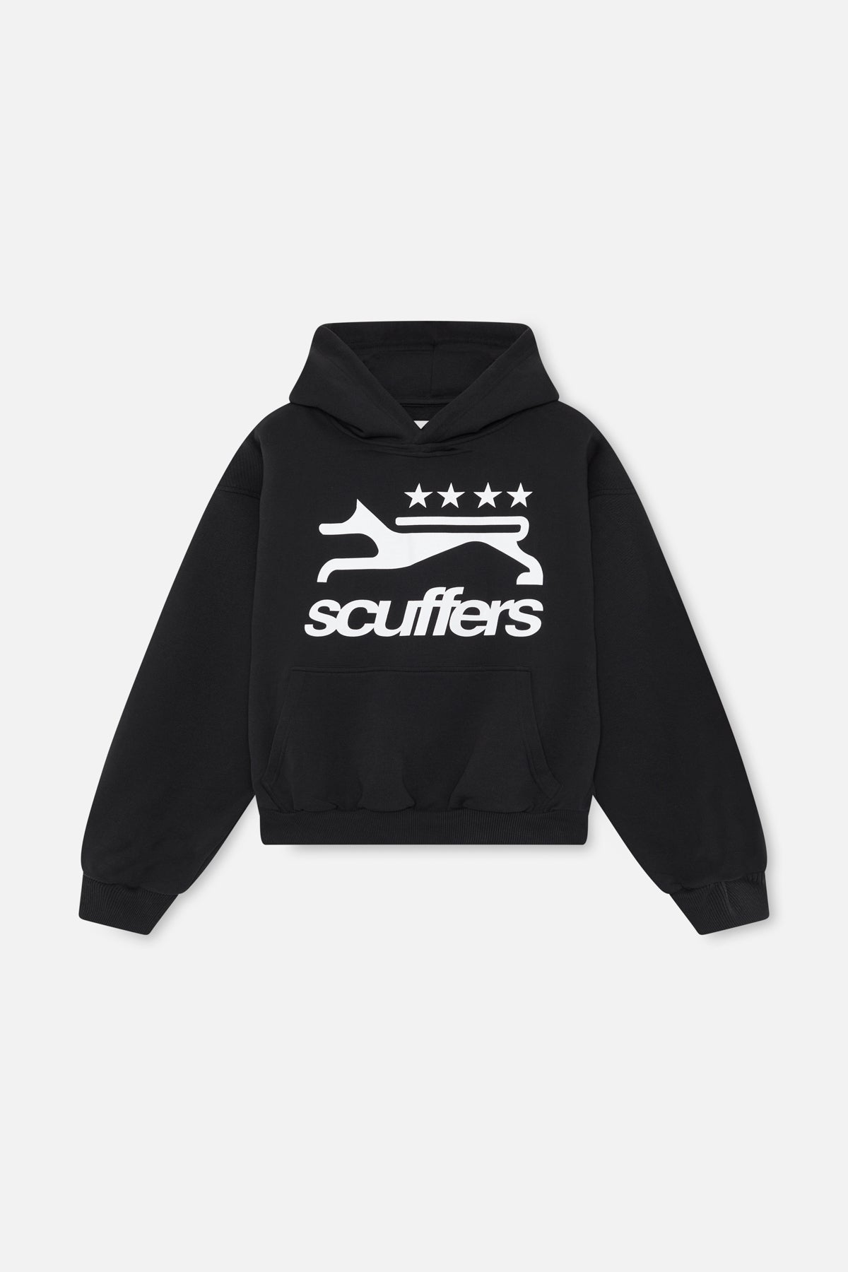 Sudadera con capucha negra de galgo