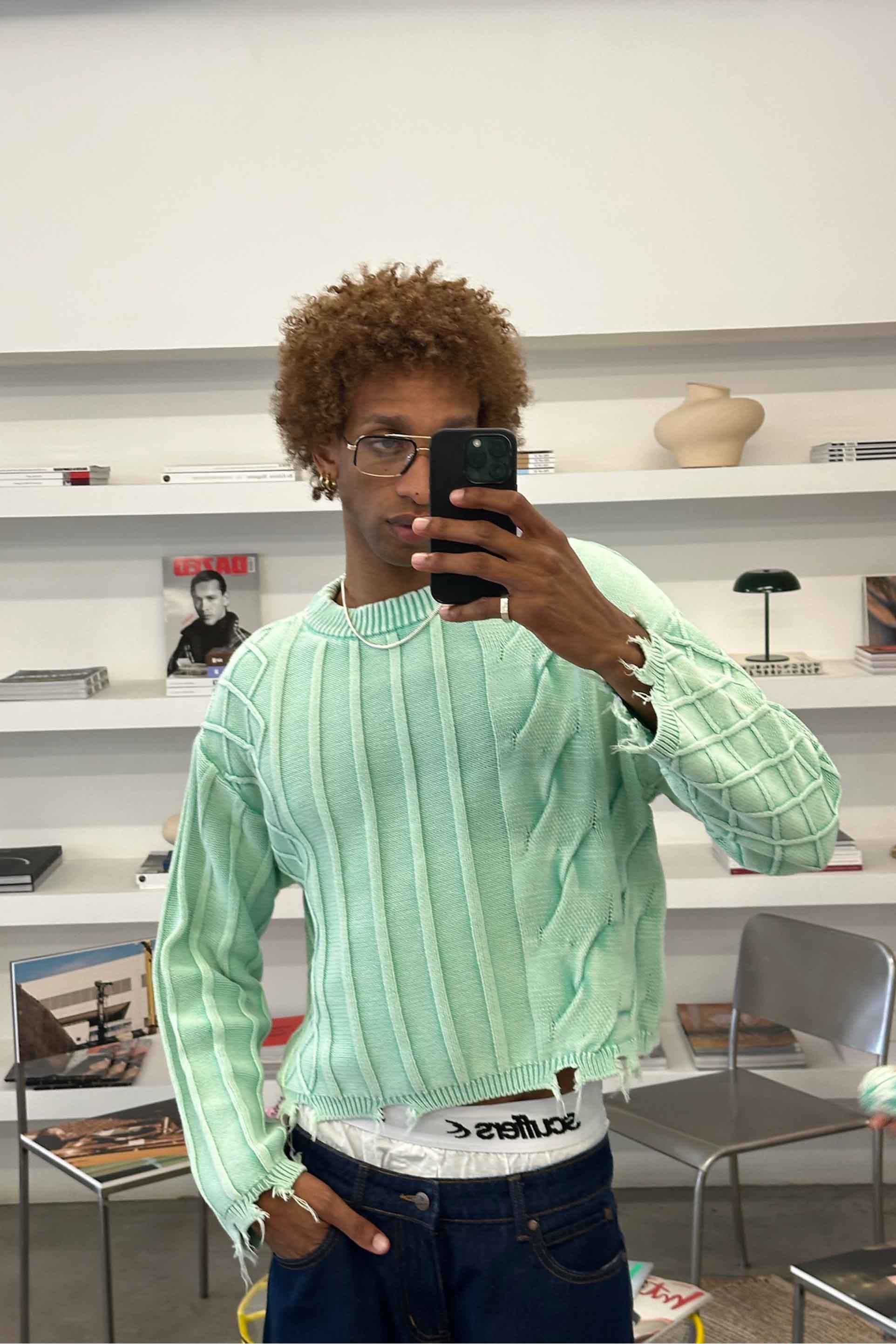 Jersey de trinchera verde de gran tamaño