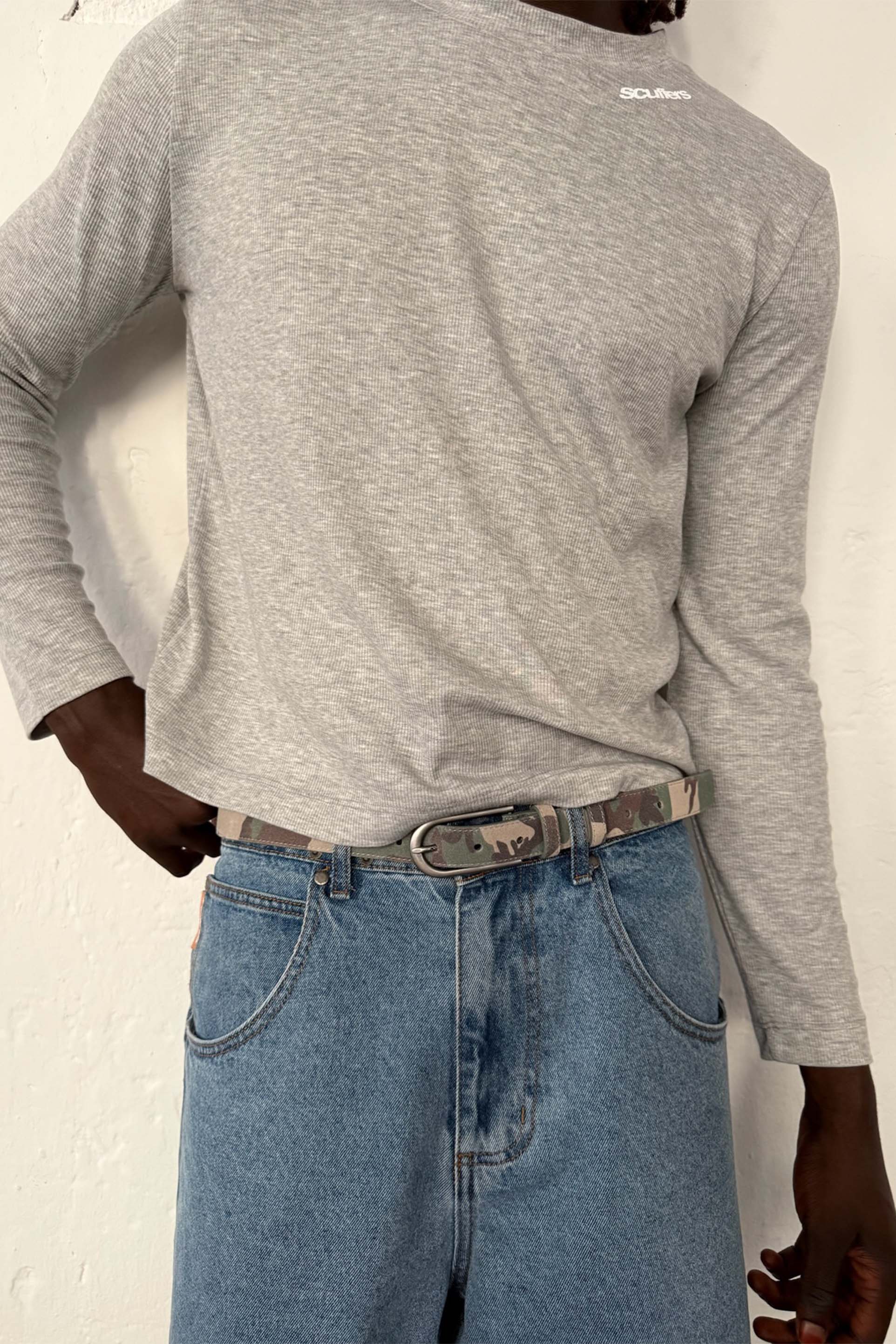 Cinturón verde camuflaje