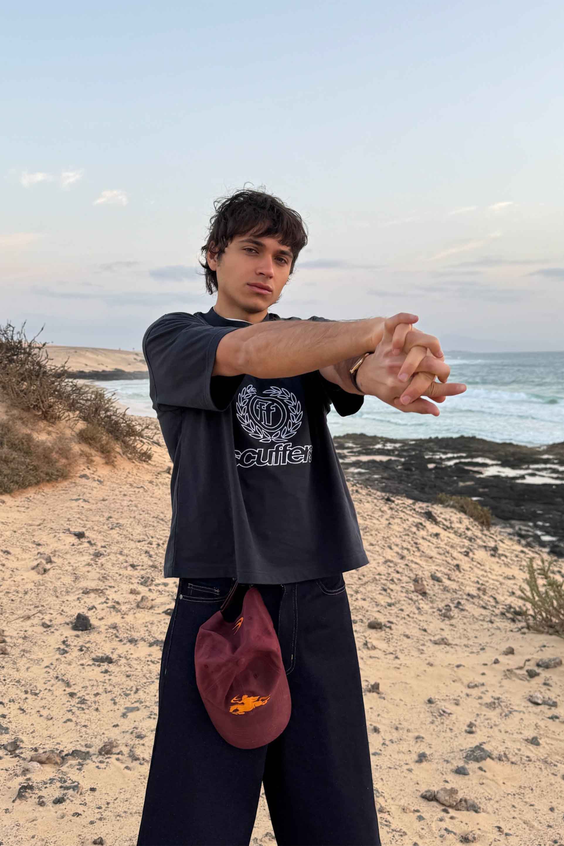 Camiseta azul marino de Jersey