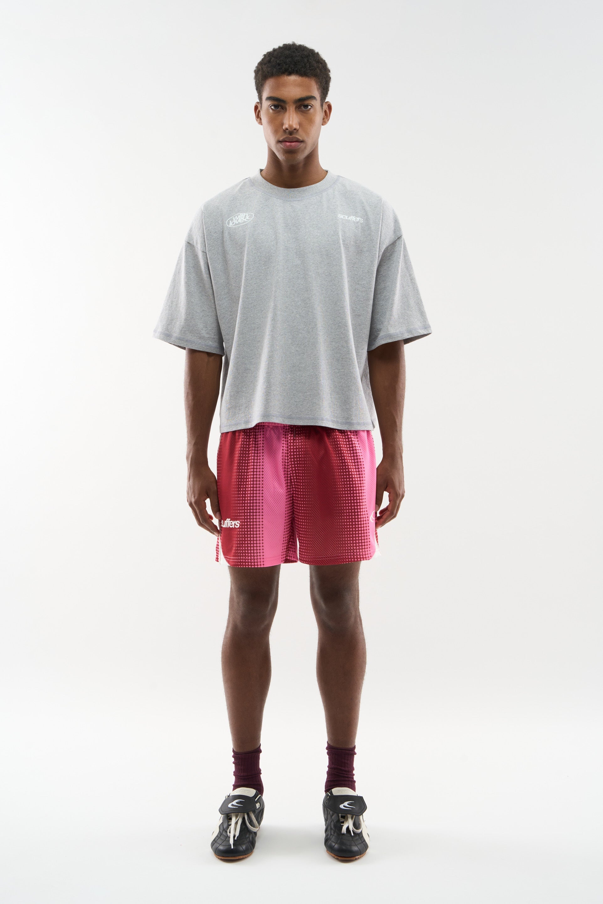 Camiseta gris melange amorosa