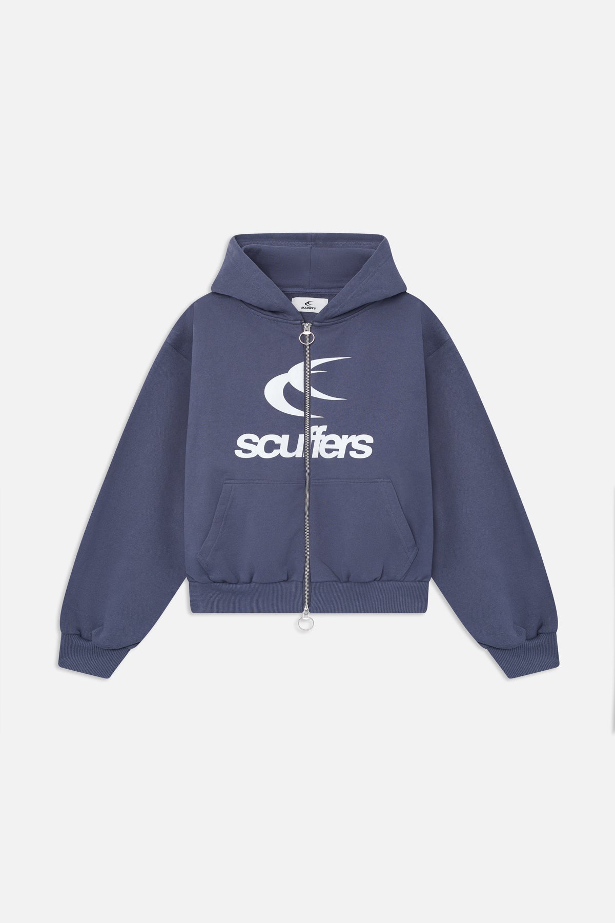 Sudadera con capucha y cremallera con el logotipo de la marina