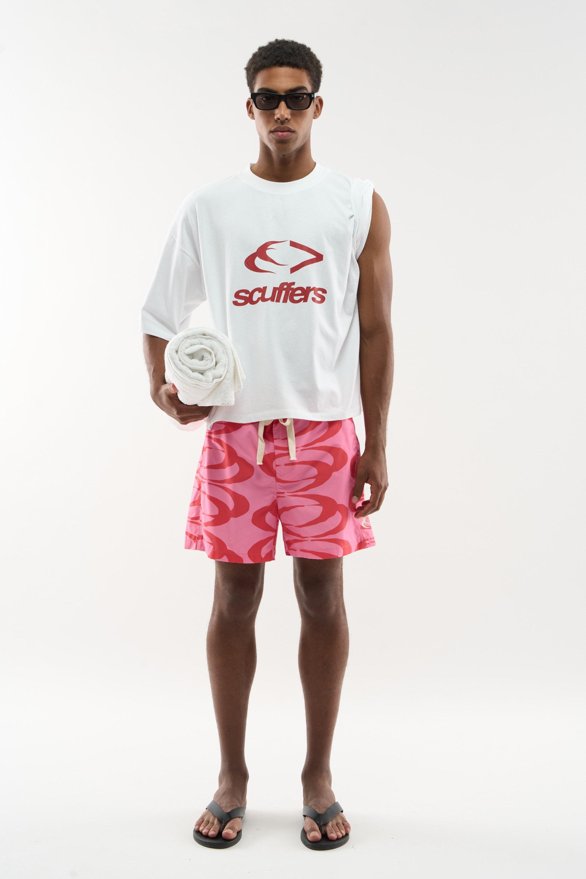 Pantalones de baño rosa luna