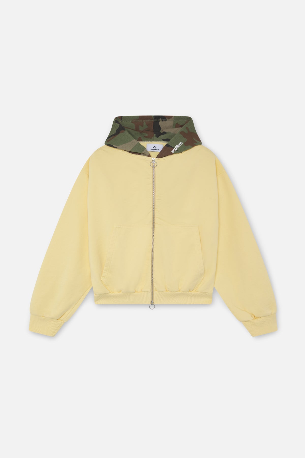 Máscara con cremallera amarilla