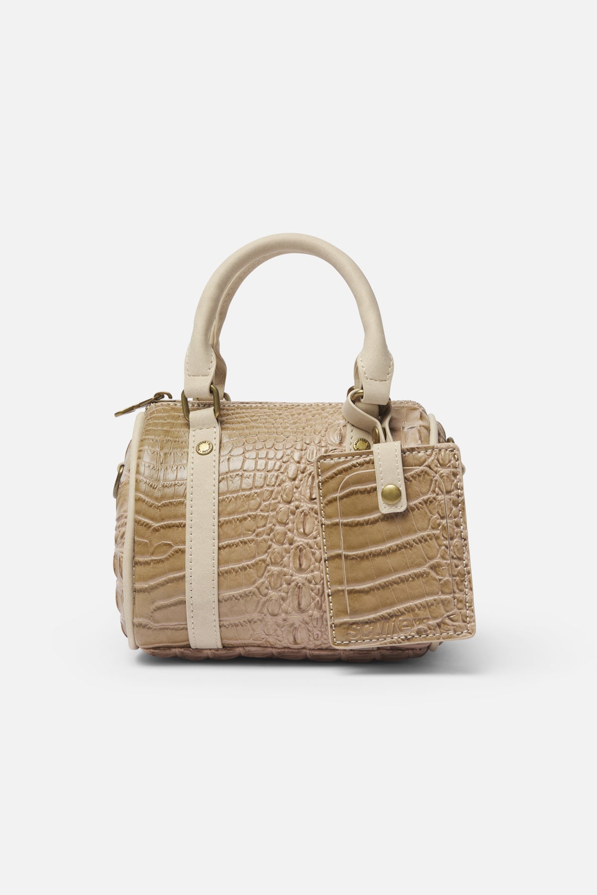 Mini bolsa de lona color crudo