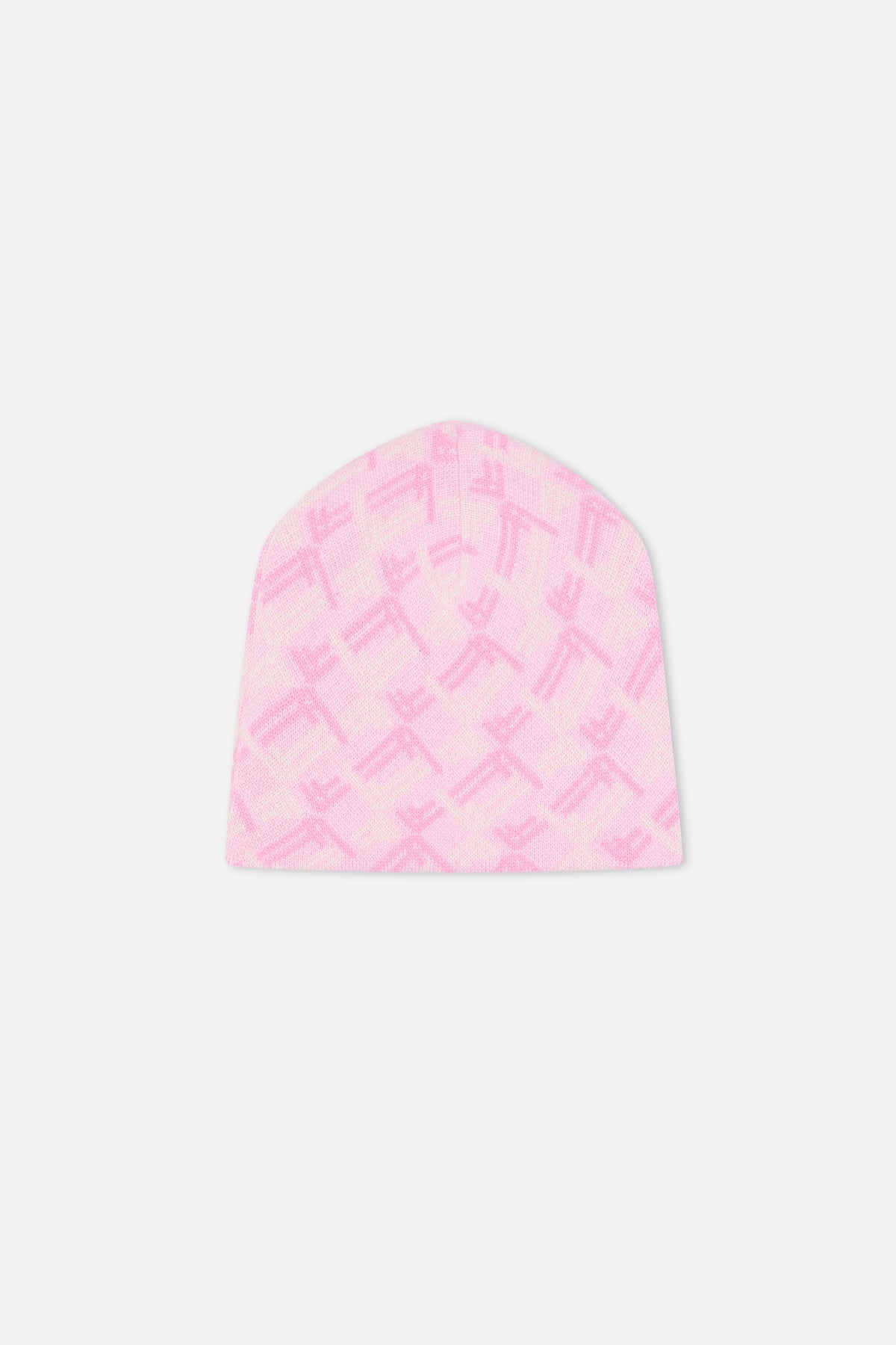 Gorro rosa con monograma