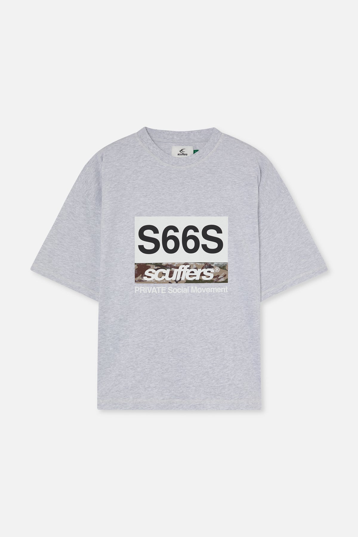 Camiseta gris jaspeada de Nueva York