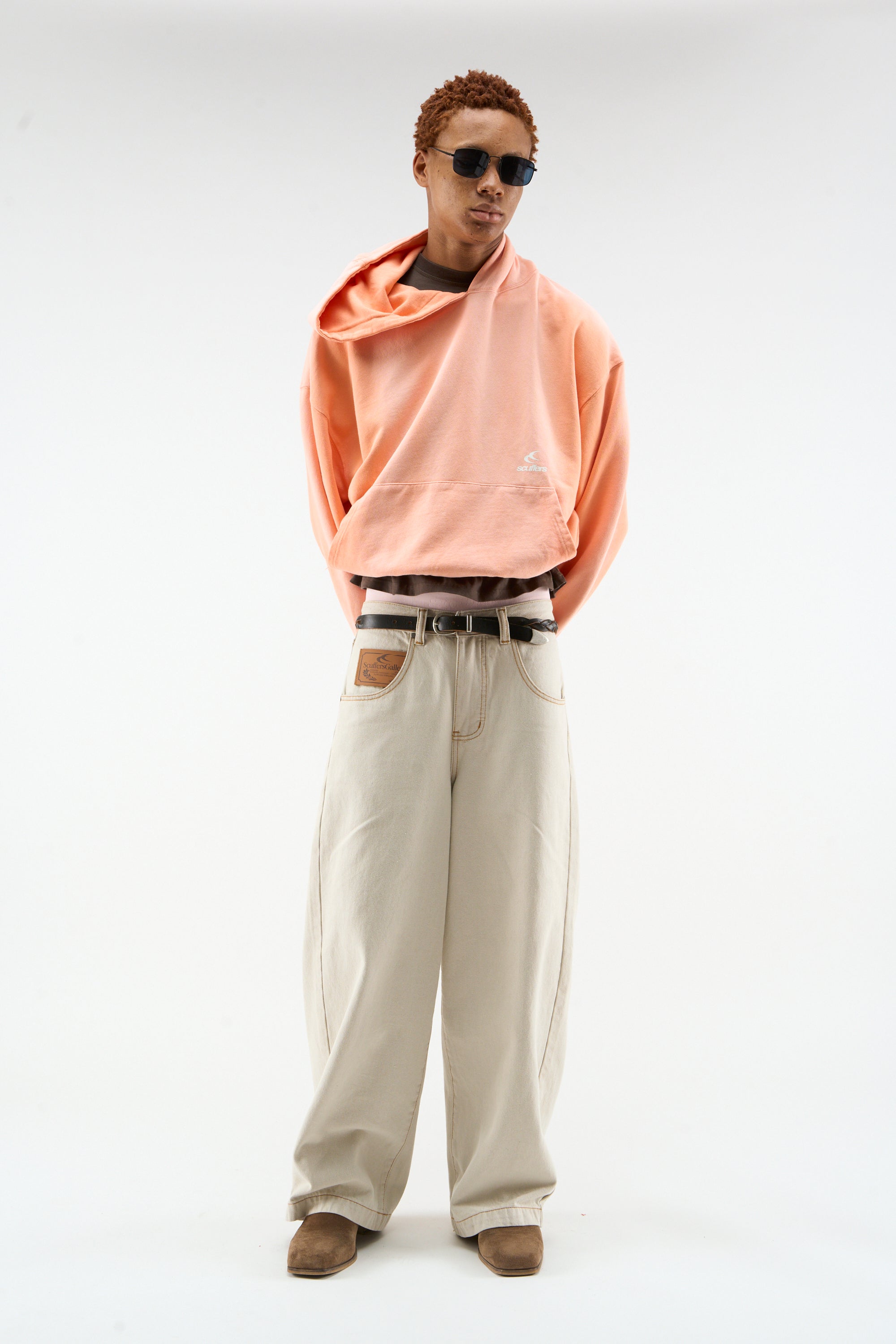 Sudadera con capucha naranja Atica