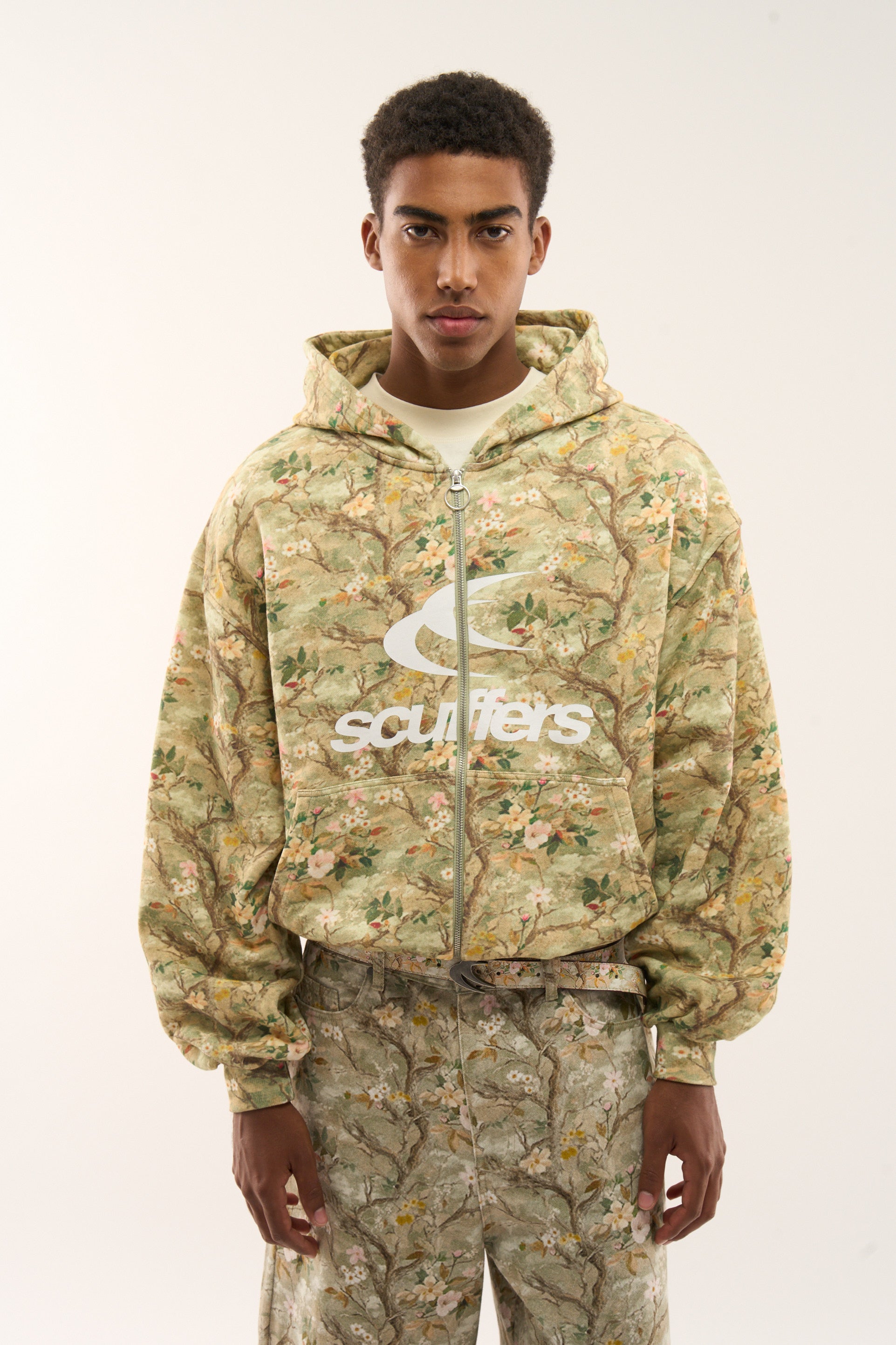 Cremallera de flores reales